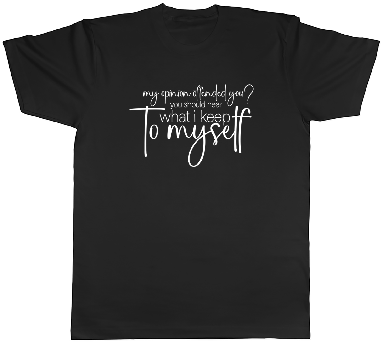Funny Offensive Mens T-Shirt My Opinion Offended You Tee Gift