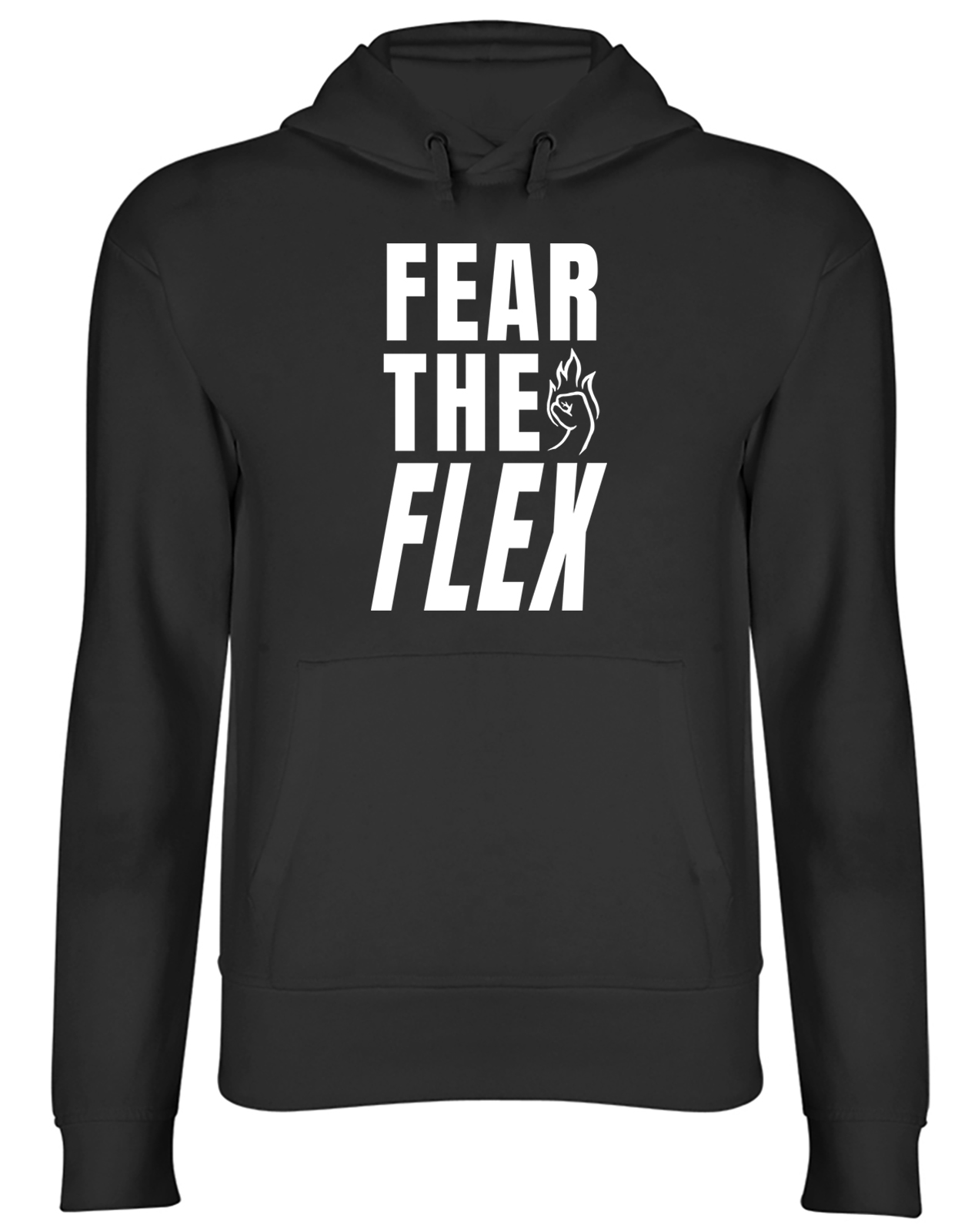 Fear the Flex Show Off Power Muscles Strength Hoodie Mens Womens Hooded Top