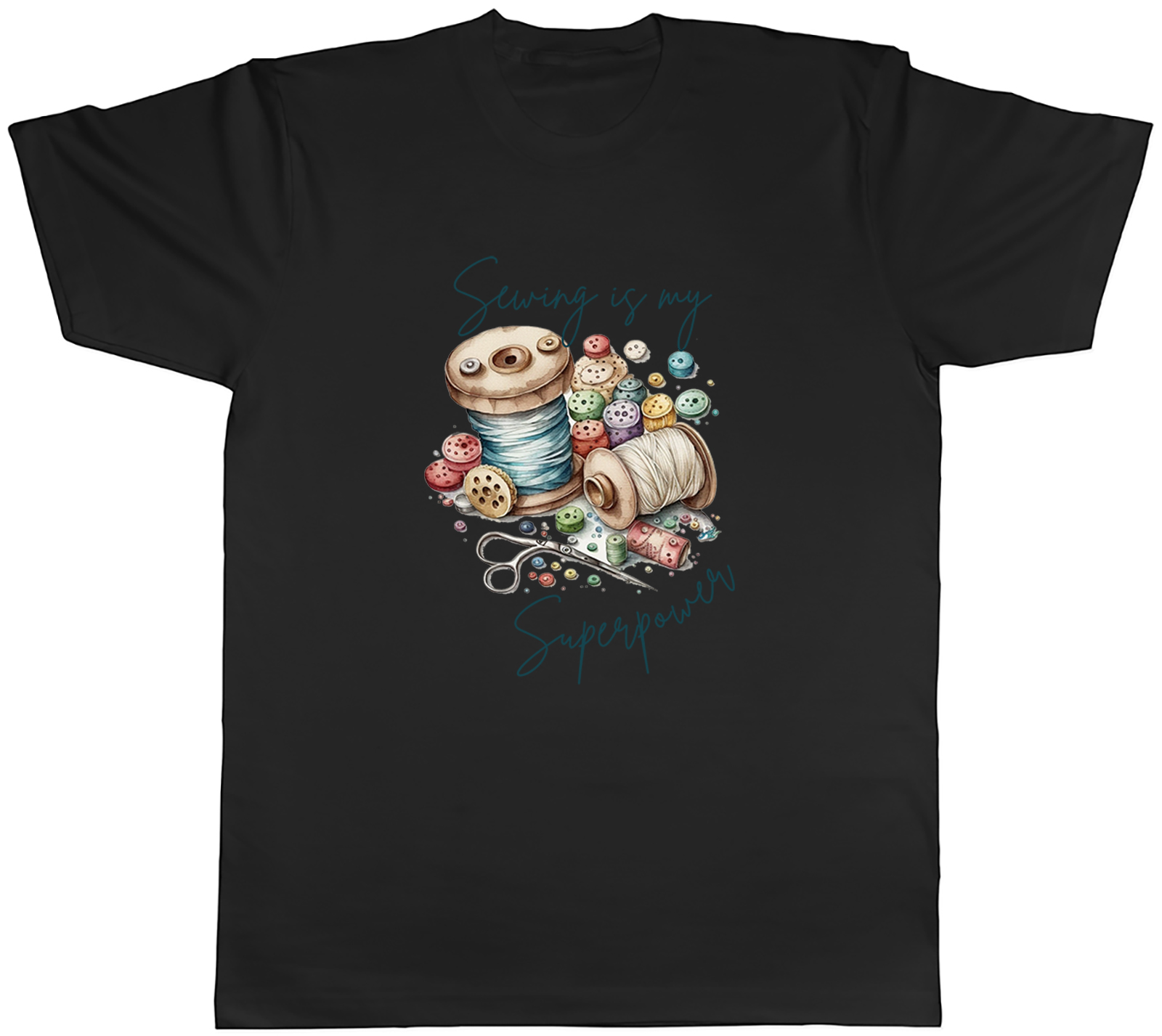 Sewing is my Superpower Mens T-Shirt Tailor Quilter Funny Unisex Tee Gift