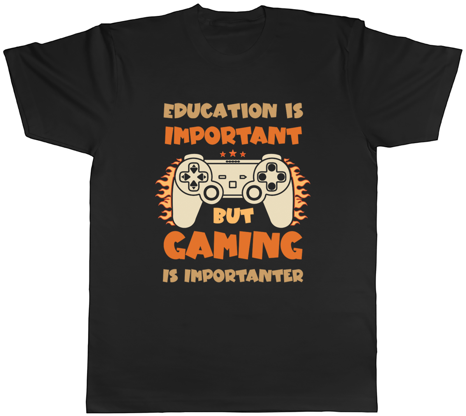 Education is Important Gaming is Importanter Mens T-Shirt Tee Gift Top