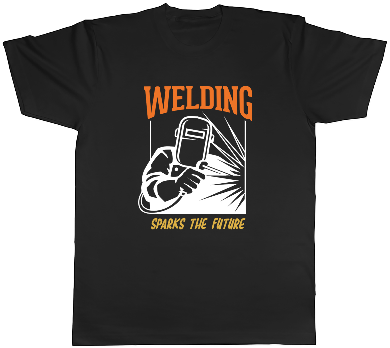 Welding Mens T-Shirt Sparks the Future Metal Welder Tee Gift
