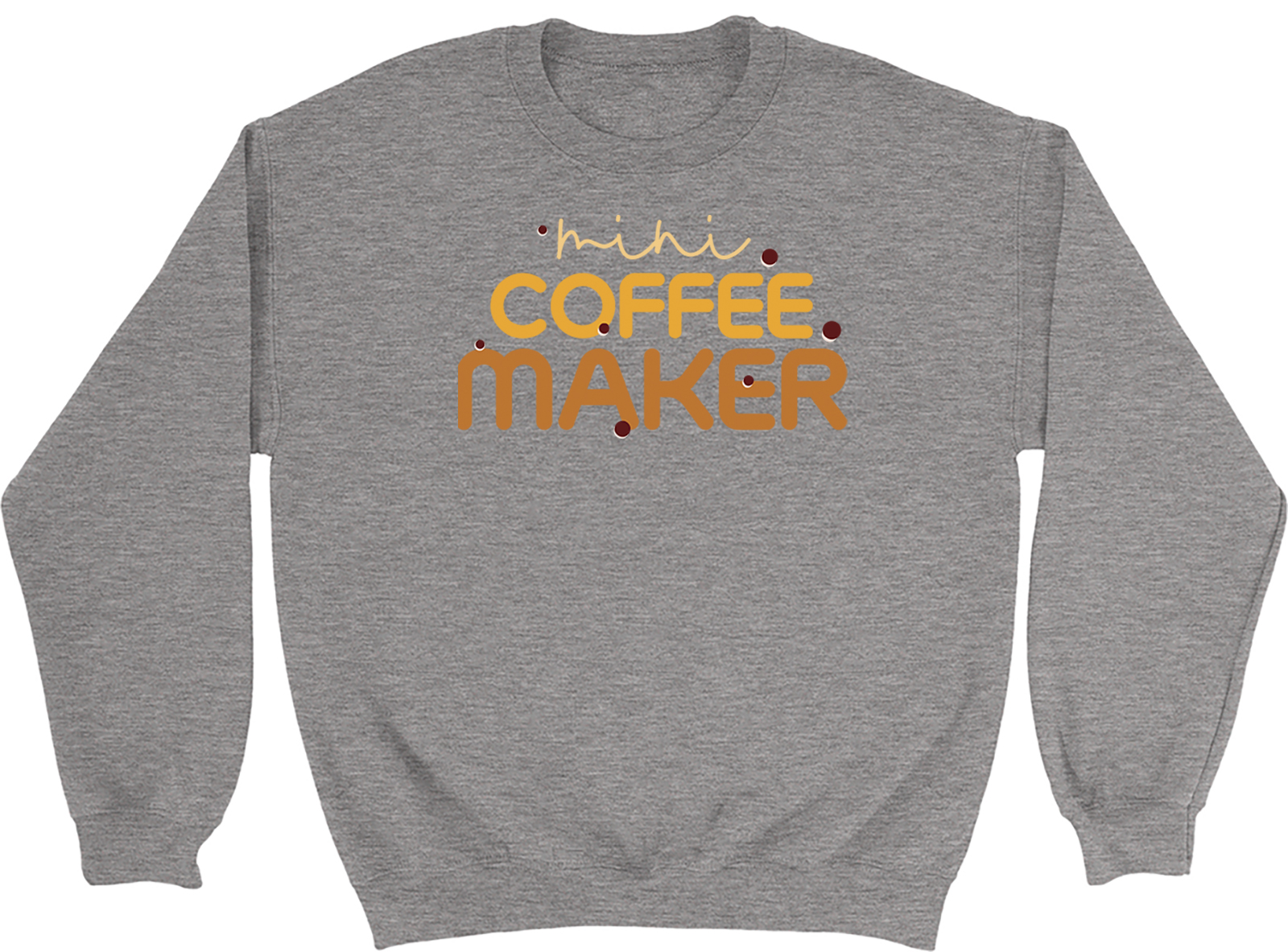 Mini Coffee Maker Kids Sweatshirt Flat White Lover Boys Girls Gift Jumper