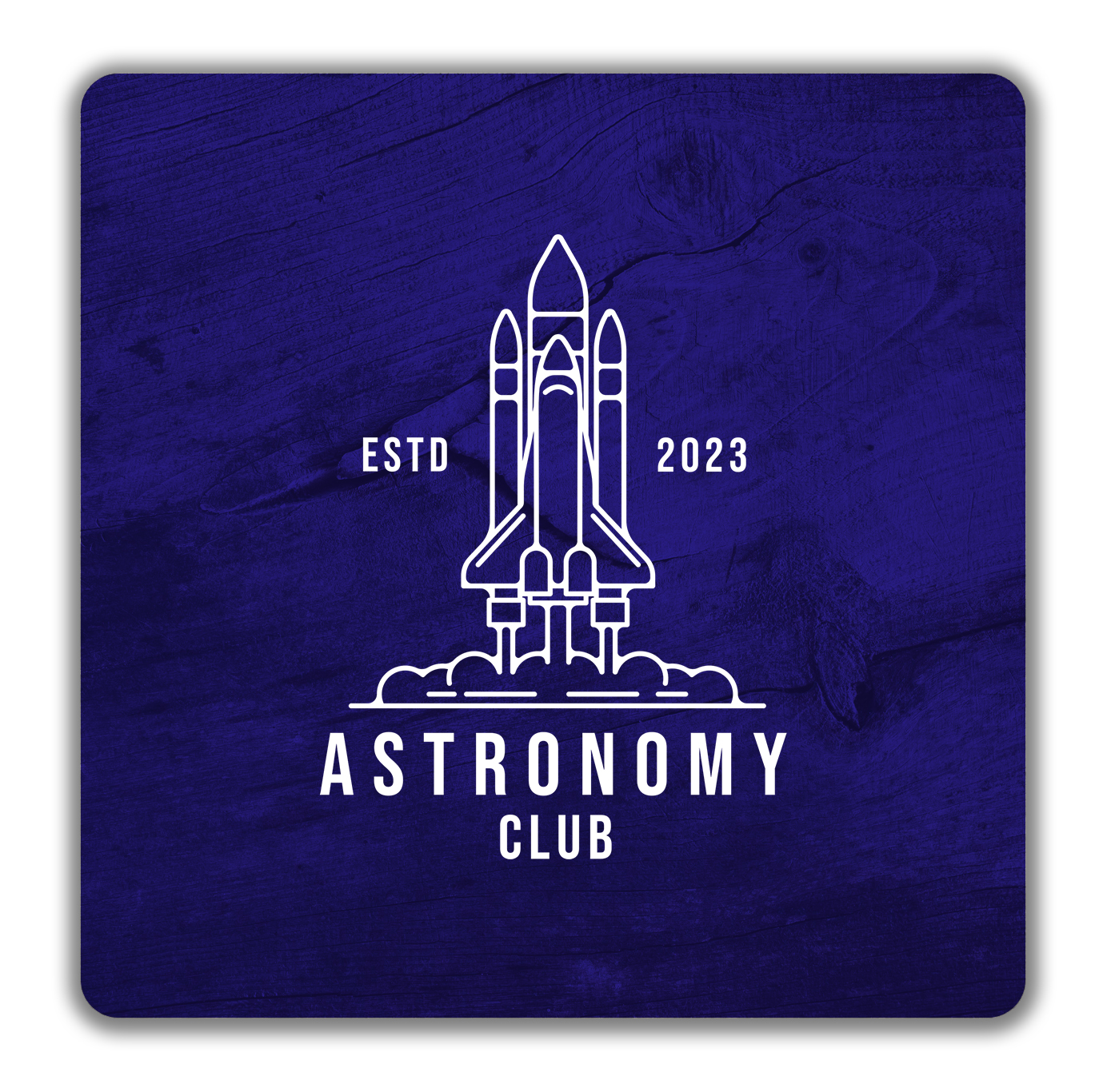 Personalised Astronomy Club 2 Pack Drinks Coasters Space Galaxy