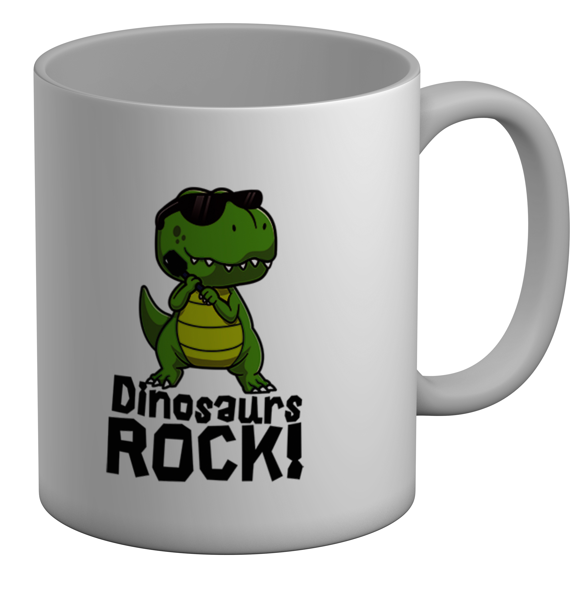 Dinosaurs Rockstar Mug Rock N Roll Indie Rocking Music 11oz Cup Gift - Bild 1 von 1