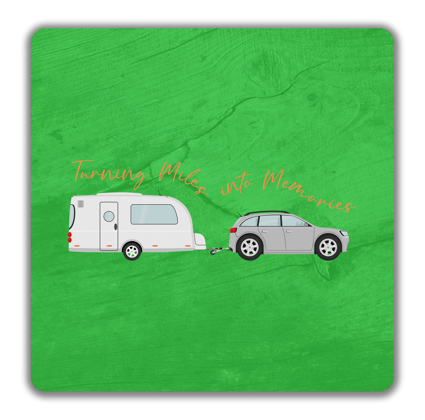 Caravan Camping 2 Pack Drinks Coasters Turning Life into Memories Gift ...