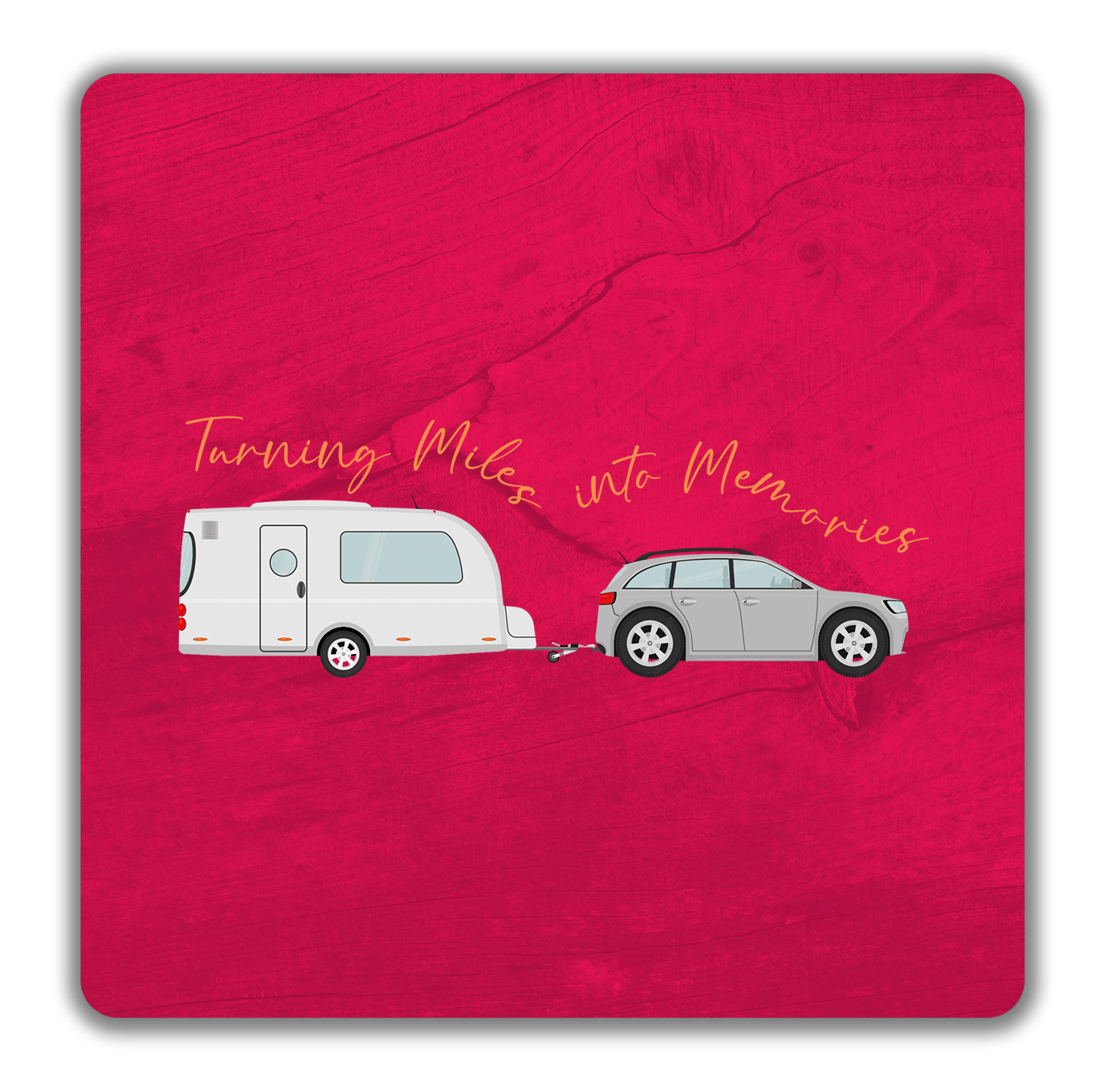 Caravan Camping 2 Pack Drinks Coasters Turning Life into Memories Gift ...