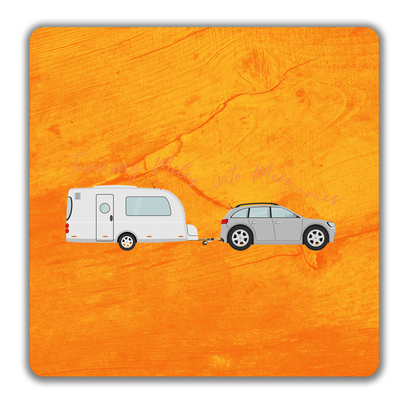 Caravan Camping 2 Pack Drinks Coasters Turning Life into Memories Gift ...