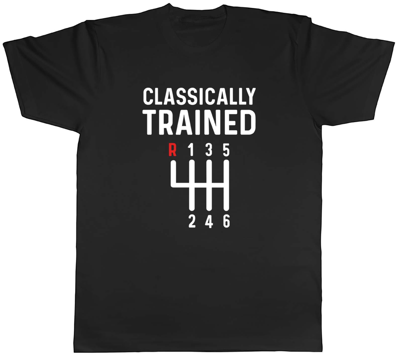 Classically Trained Driver Mens T-Shirt Manual Gear Shift Tee Gift