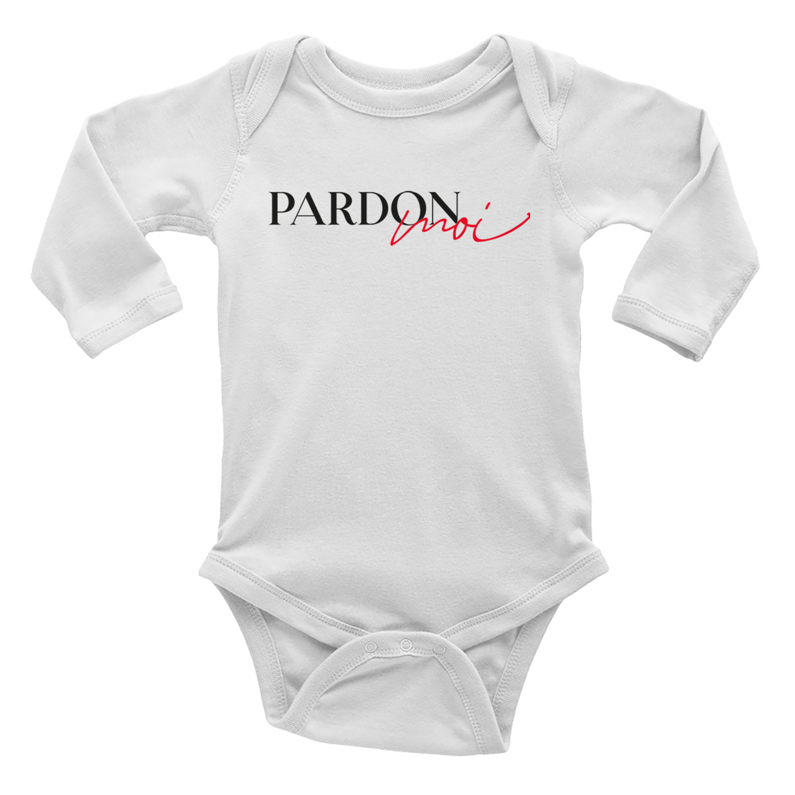 Perdón Moi Bebé Crecimiento Chaleco Body Frase Francesa Disculpe Divertido Niños Niñas L/S