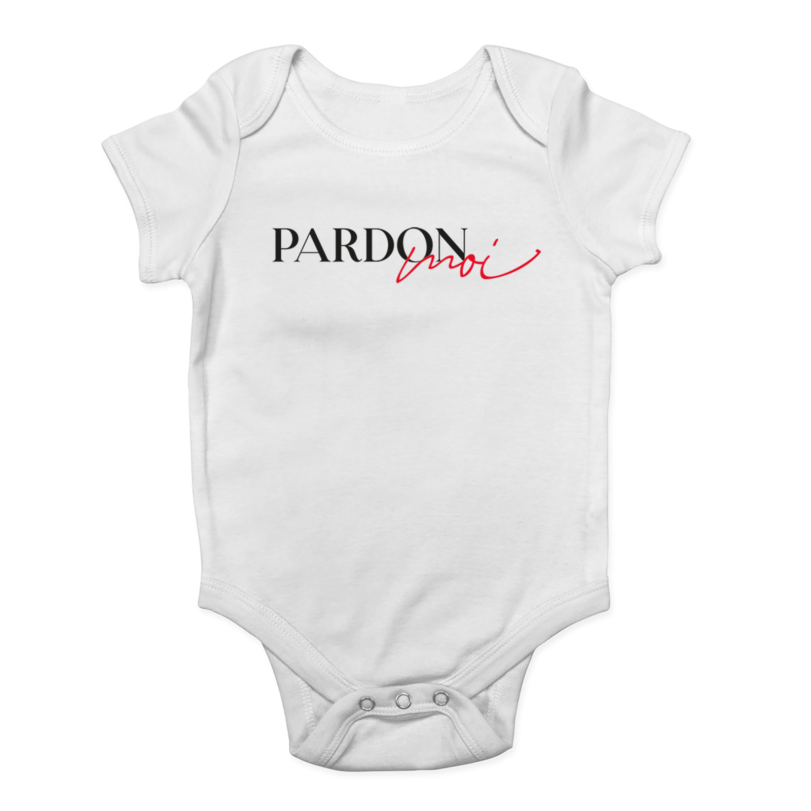 Chaleco de Crecimiento para Bebé Perdón Moi Frase Francesa Disculpe Divertido Body Niños Niñas Regalo