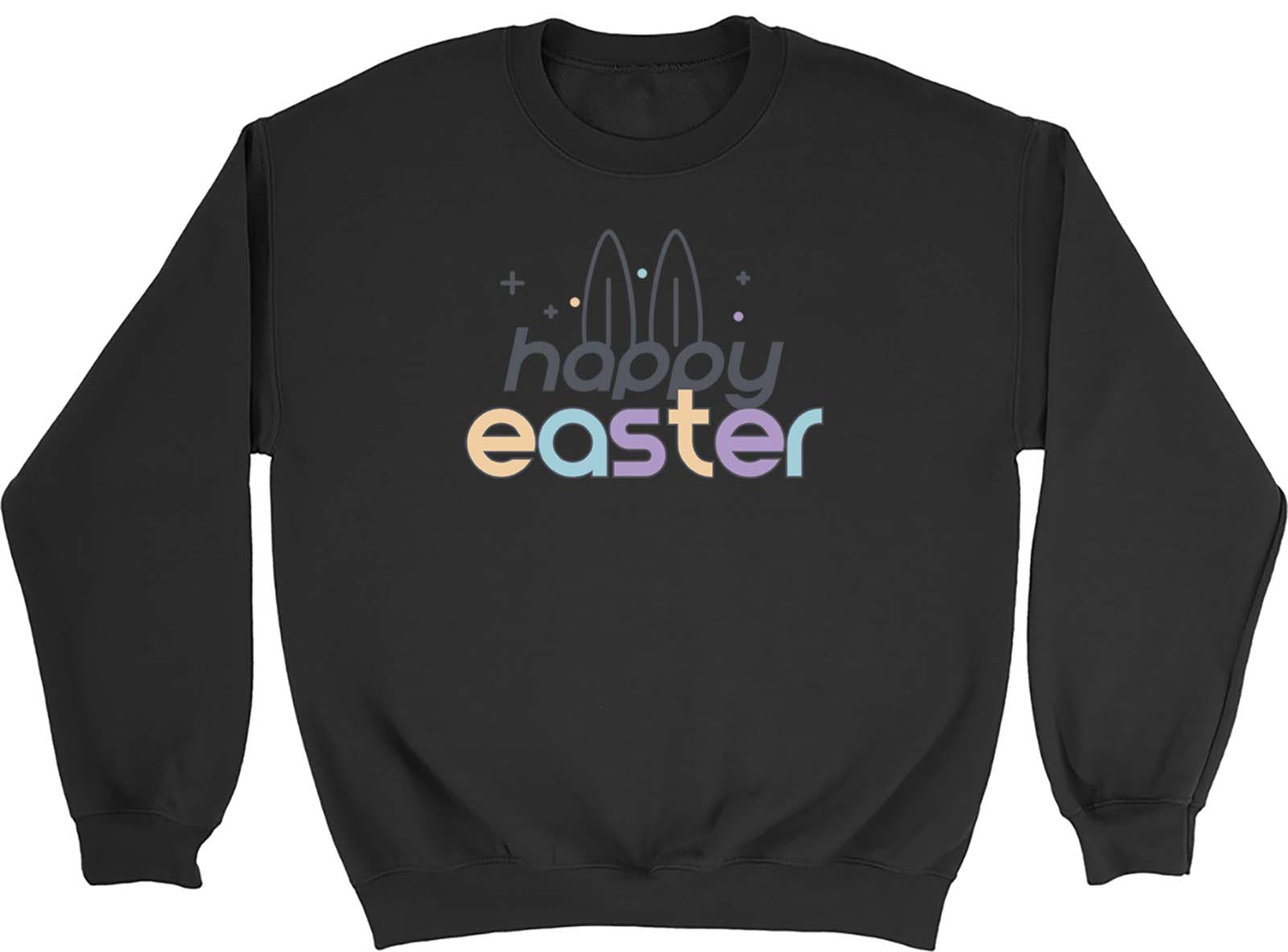 Happy Easter Sweatshirt Mens Womens Retro Bunny Ears Gift Jumper