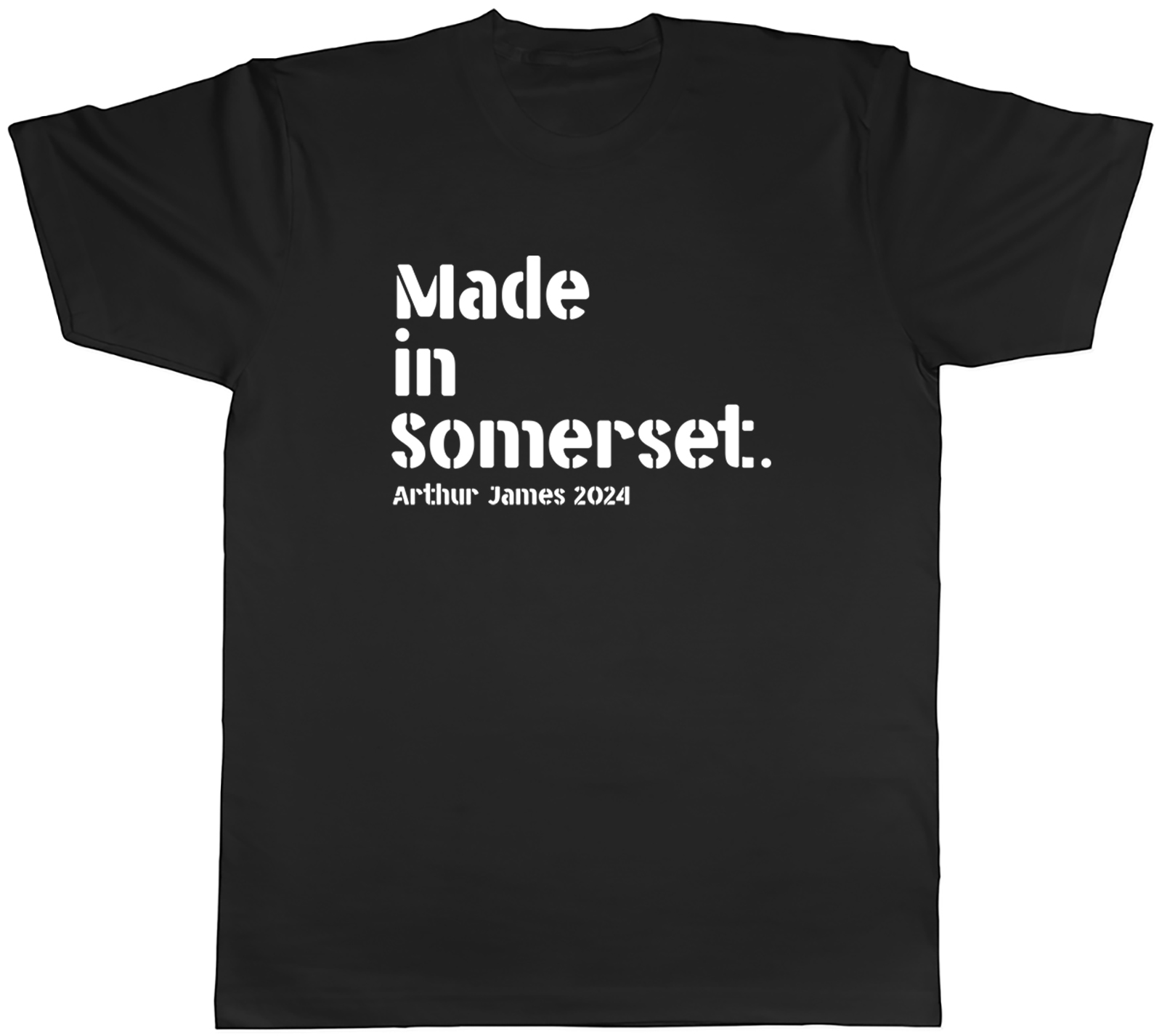 Personalised Made in Somerset Mens T-Shirt Name & Date Tee Gift