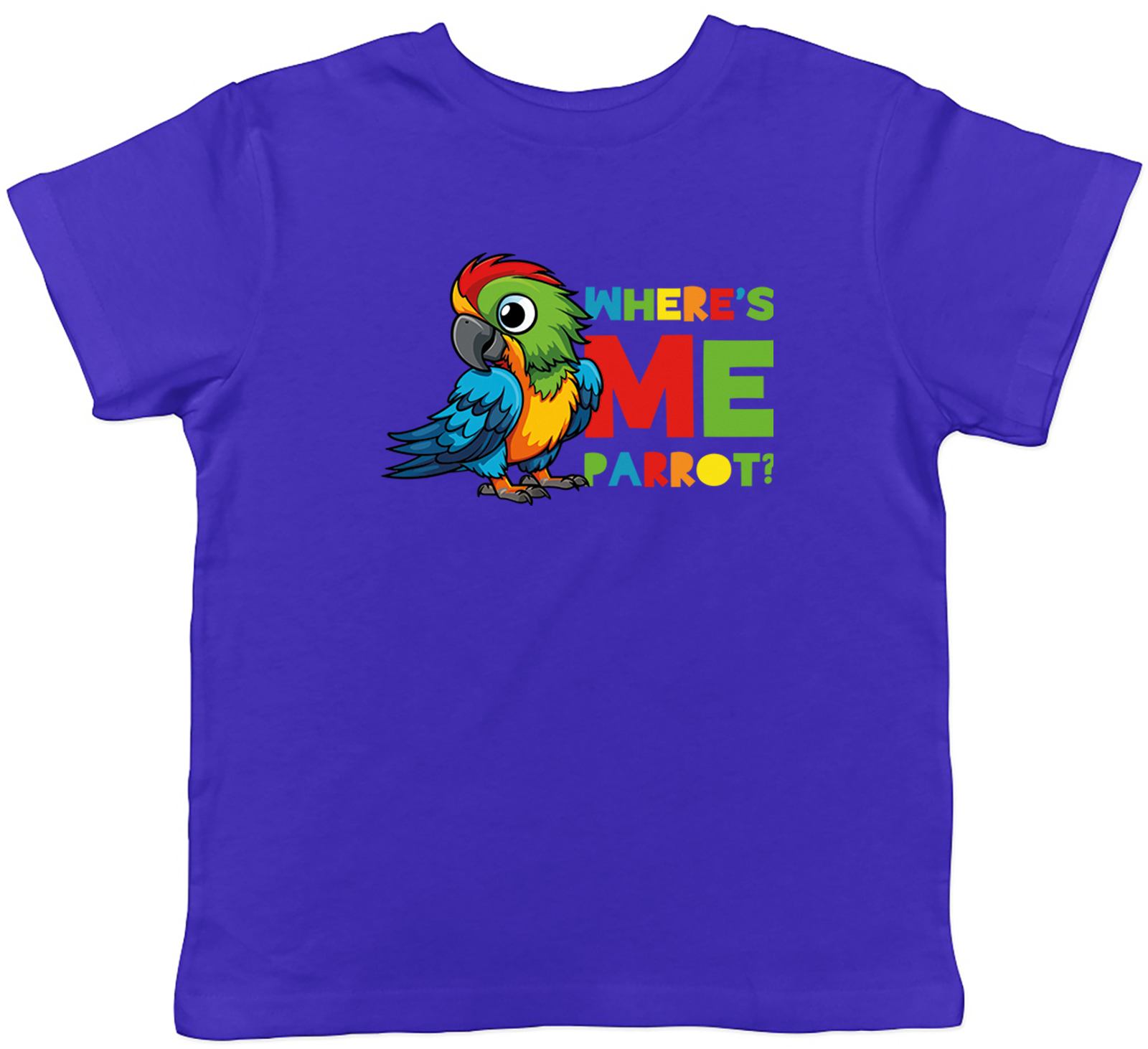 Funny Pirate Kids T-Shirt Where�s Me Parrot? Childrens Boys Girls Gift - Picture 6 of 8
