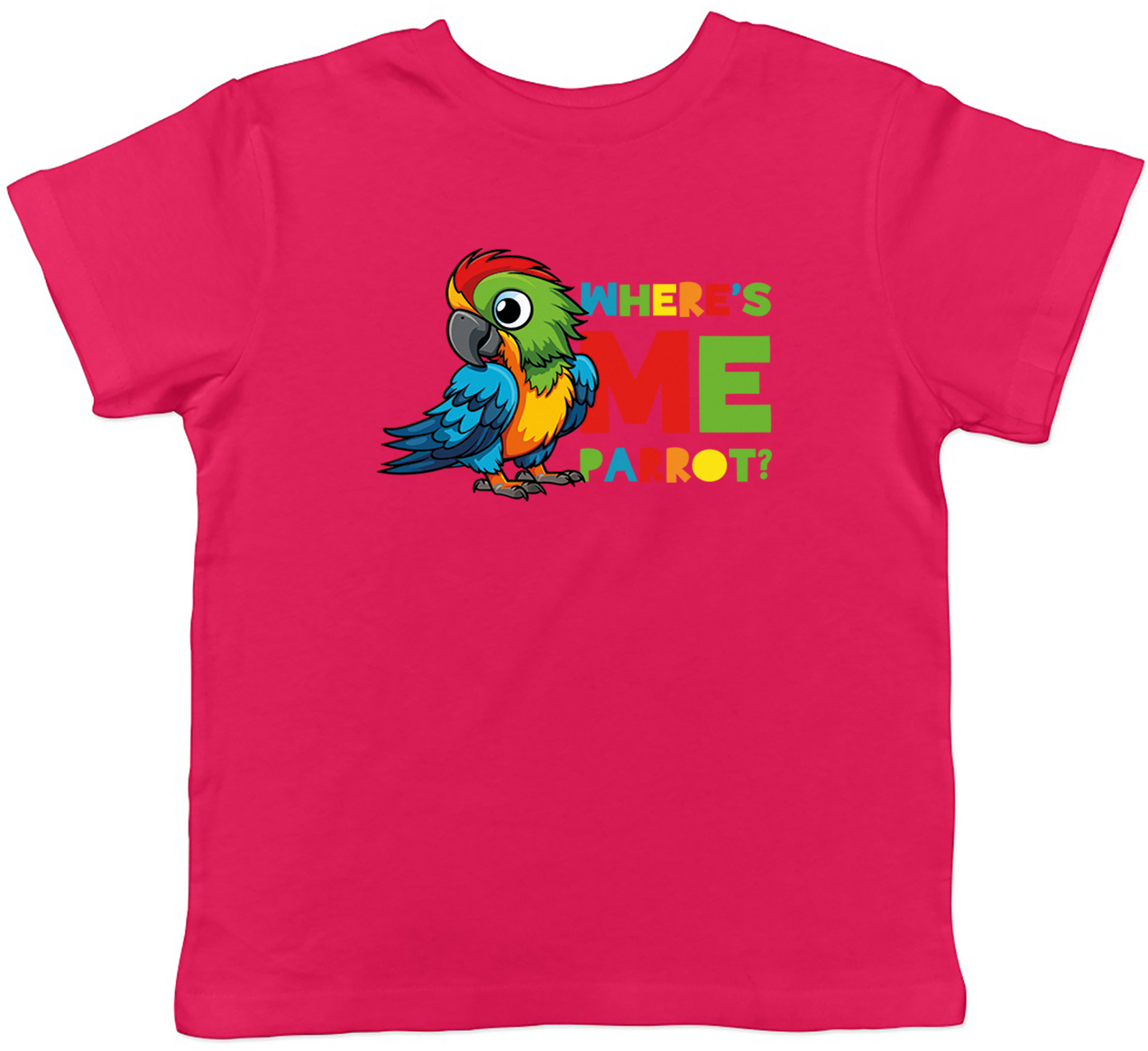 Funny Pirate Kids T-Shirt Where�s Me Parrot? Childrens Boys Girls Gift - Picture 4 of 8