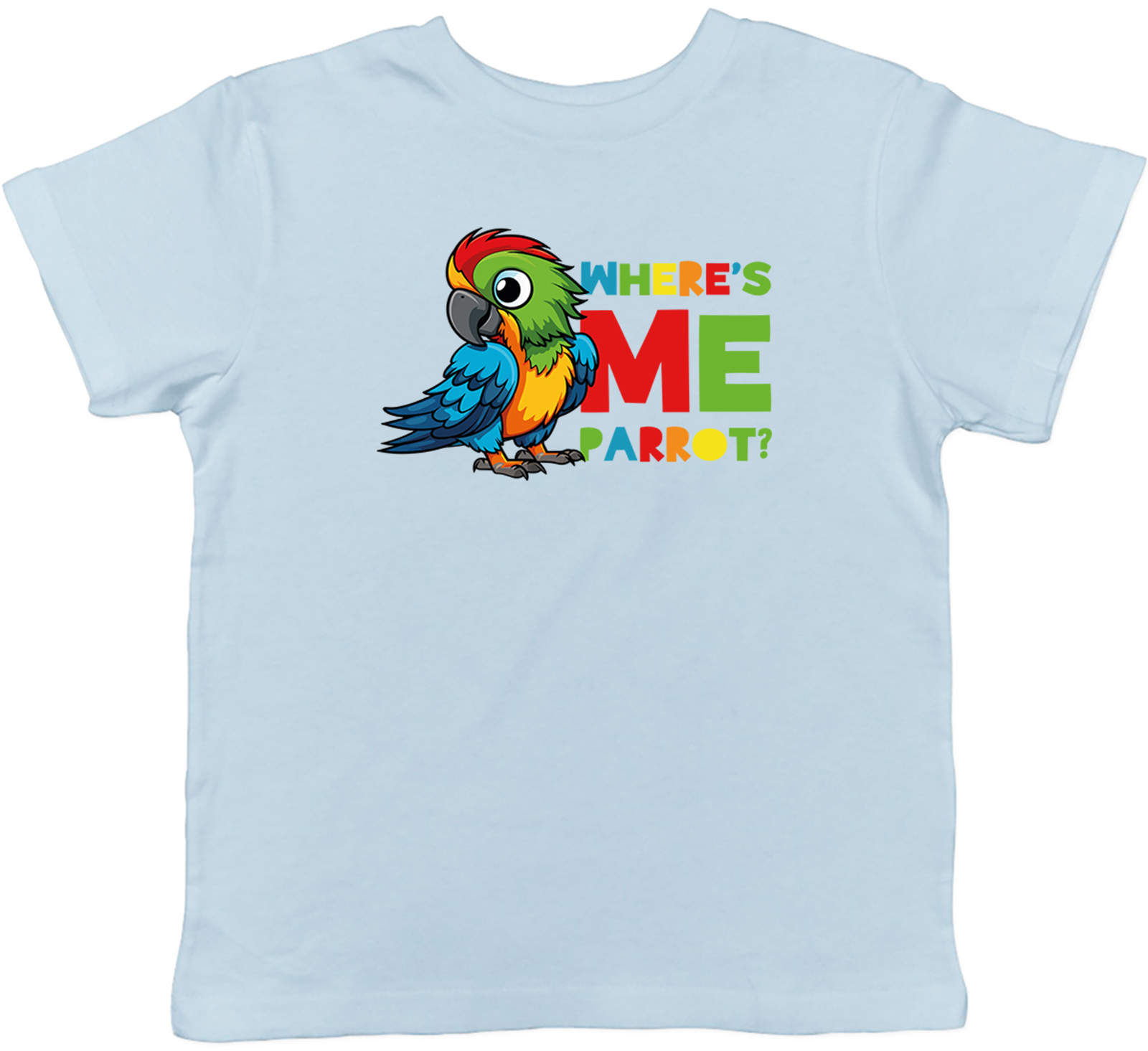 Funny Pirate Kids T-Shirt Where�s Me Parrot? Childrens Boys Girls Gift - Picture 7 of 8