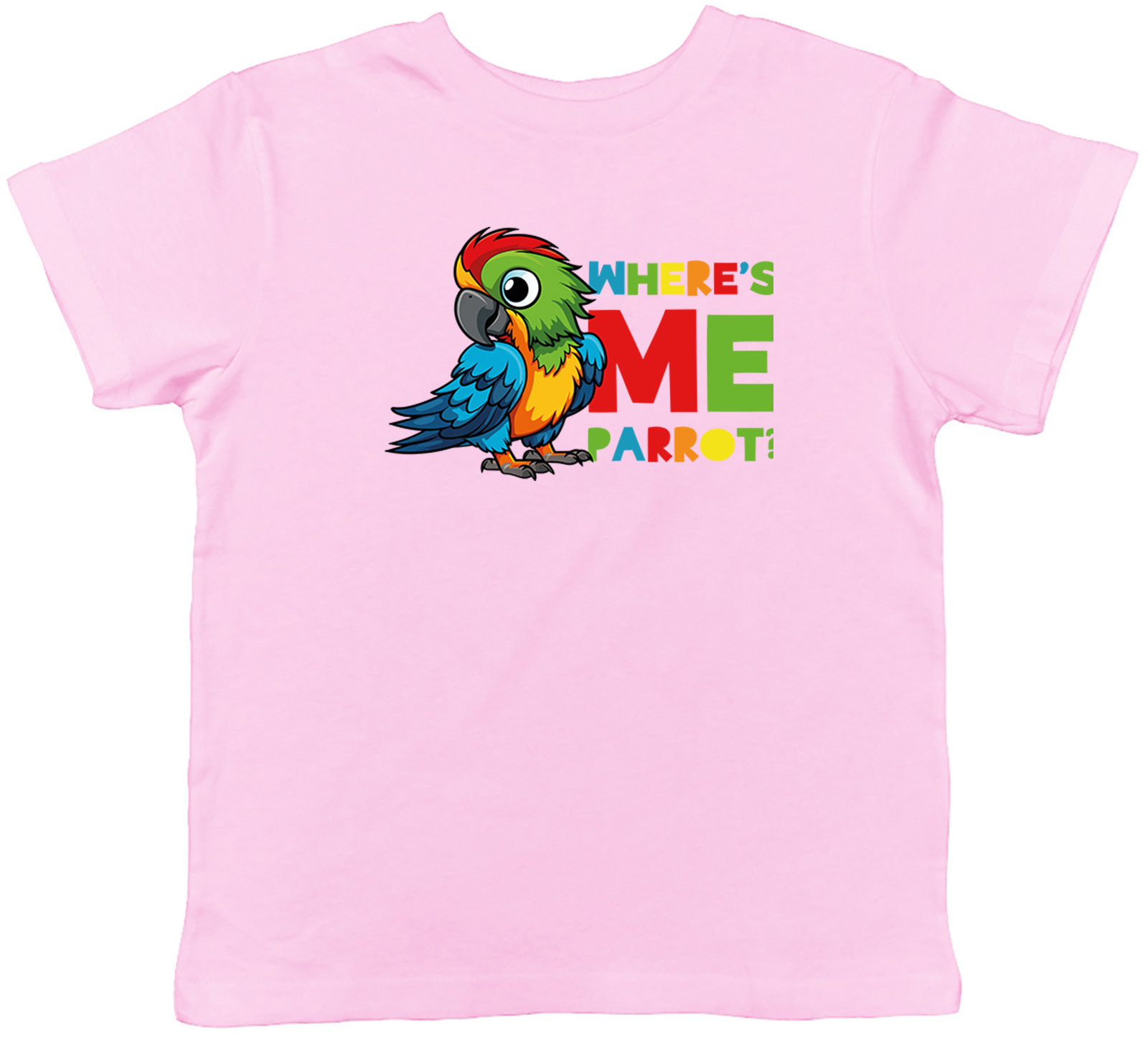 Funny Pirate Kids T-Shirt Where�s Me Parrot? Childrens Boys Girls Gift - Picture 3 of 8