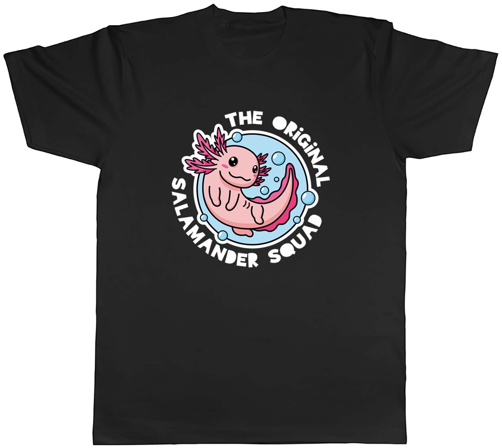 The Original Salamander Squad Mens T-Shirt Aquatic Axolotl Funny Tee Gift