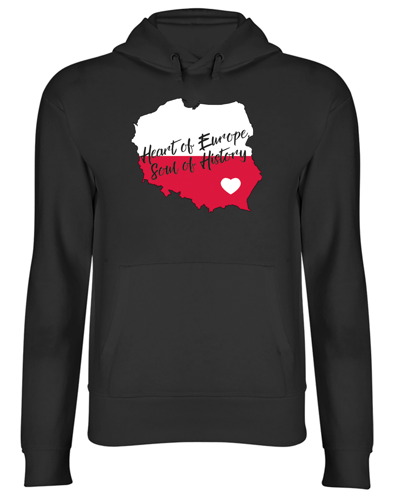 Polska Poland Hoodie Mens Womens Heart of Europe Soul of History Top Gift