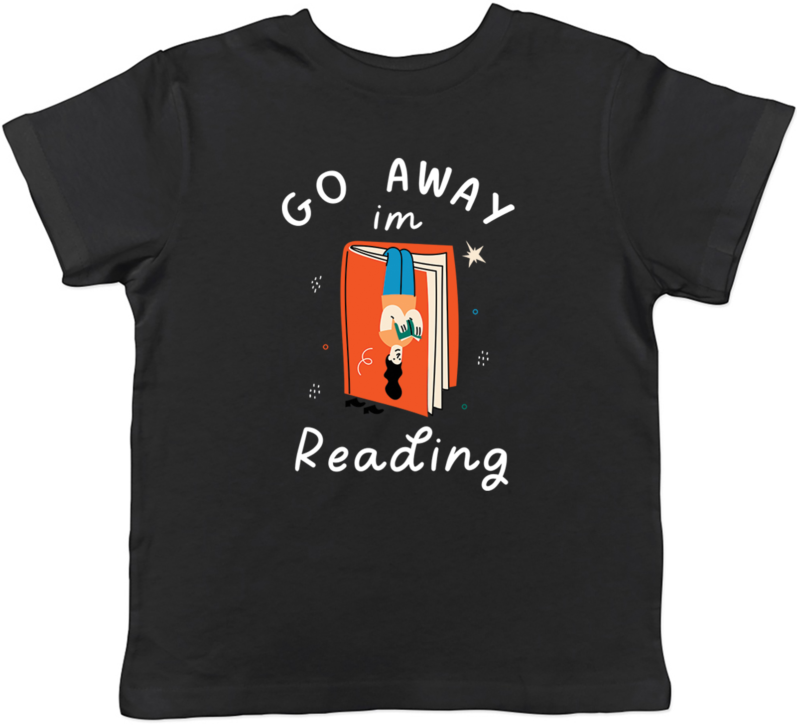 Go Away I'm Reading Kids T-Shirt Book Lover Funny Childrens Boys