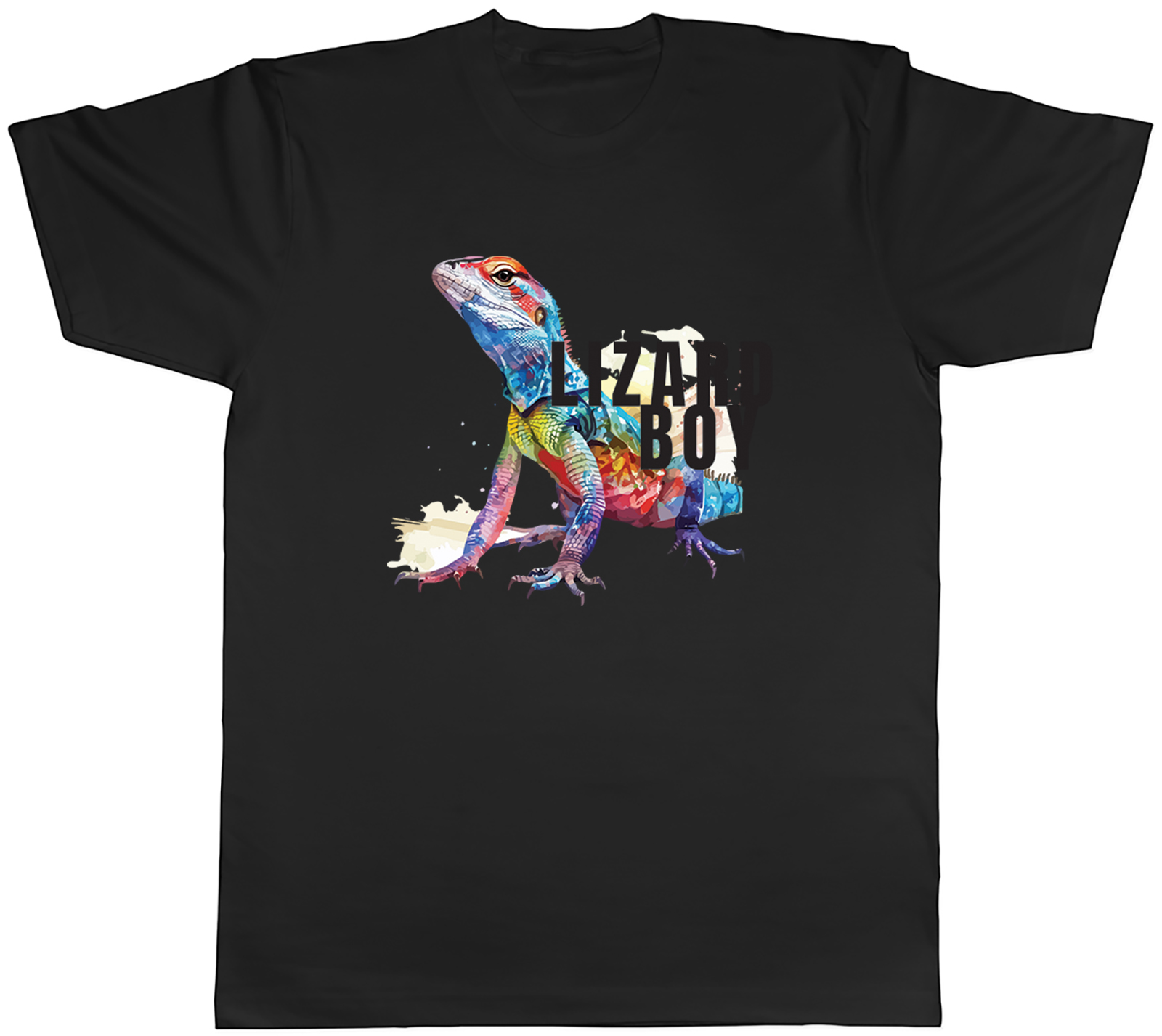 Lizard Boy Mens T-Shirt Reptile Pet Lover Tee Gift