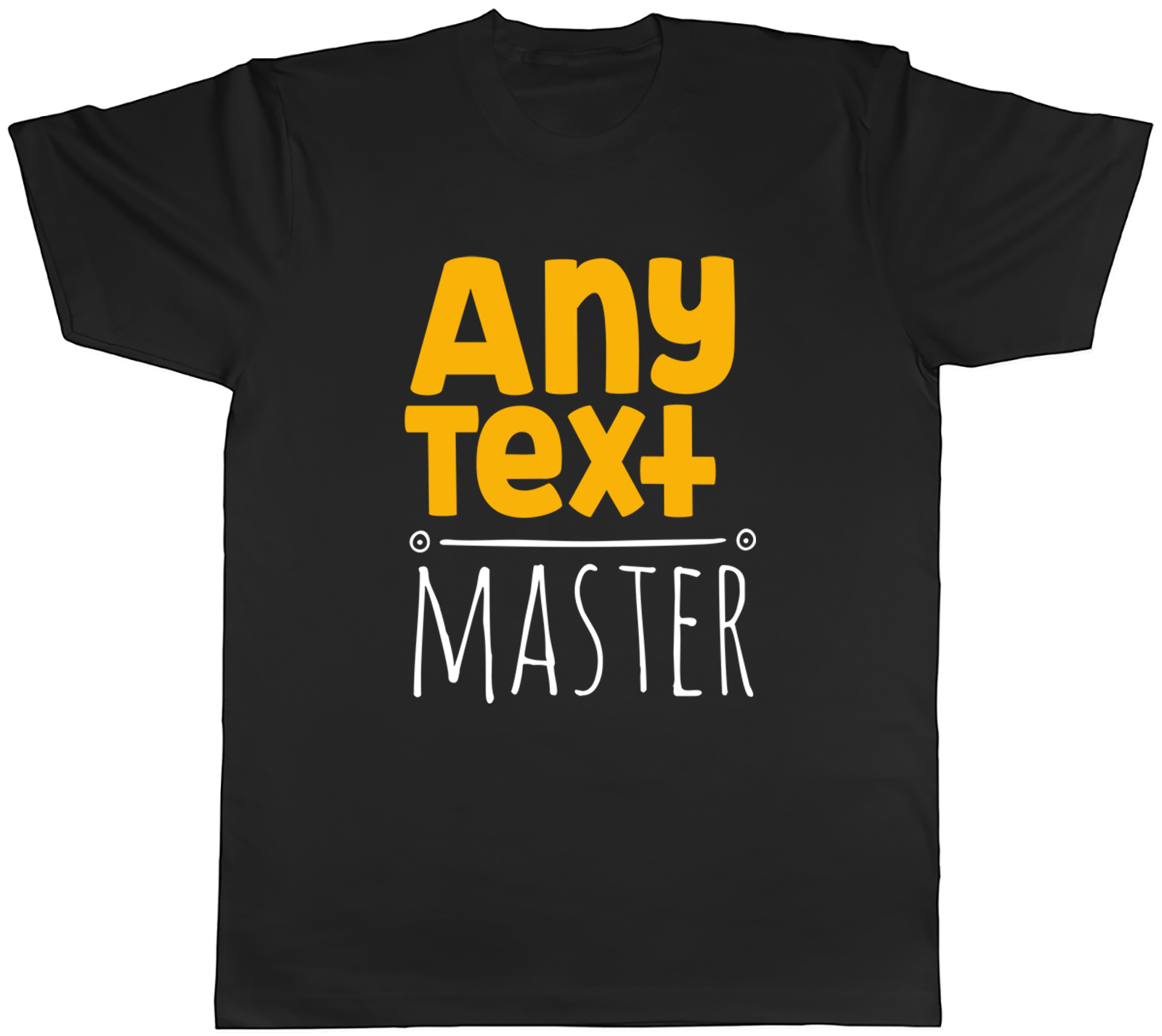 Personalised Any Custom Text Master Mens T-Shirt Joke Funny Tee Gift