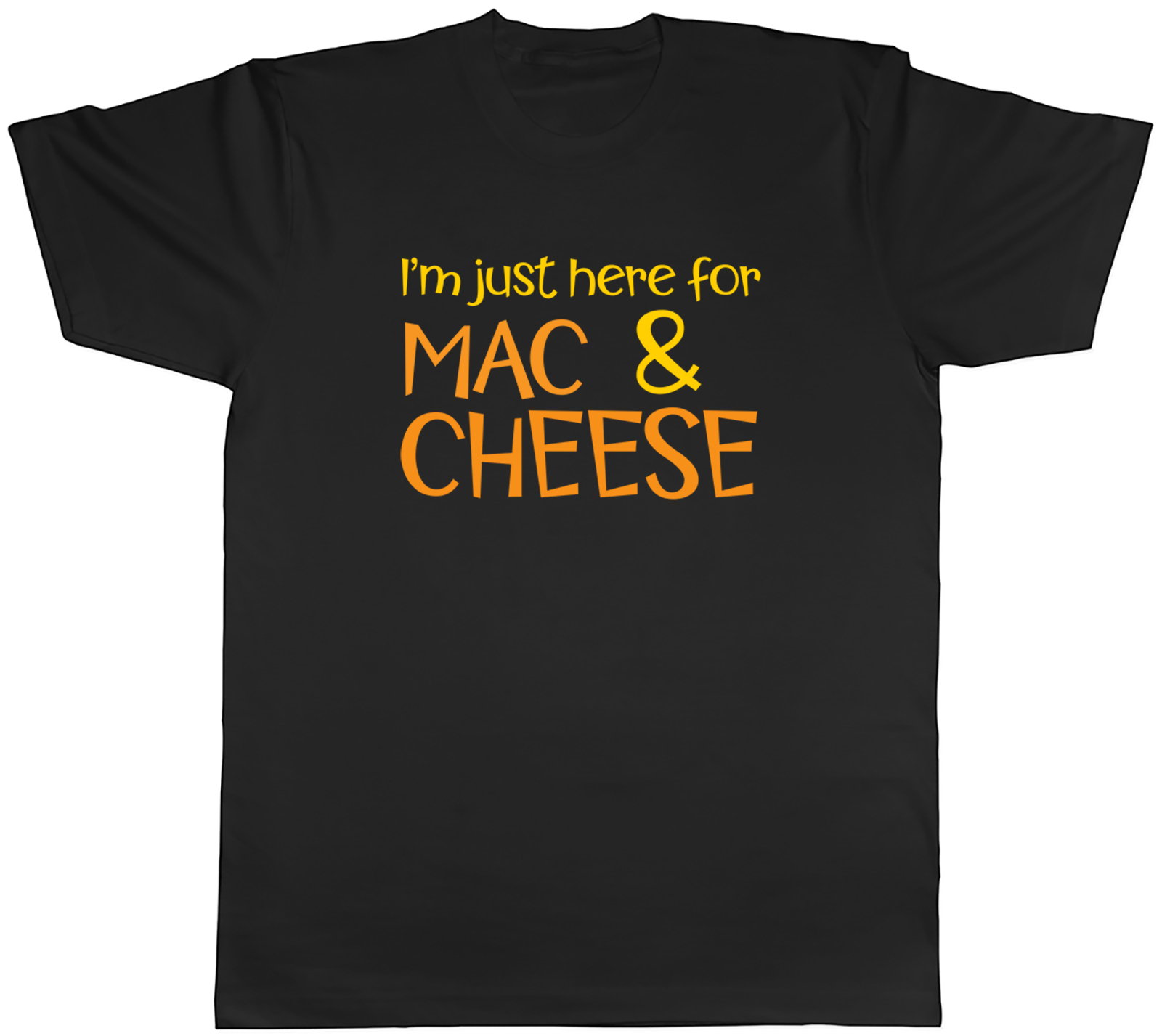 Just Here for Mac & Cheese Herren T-Shirt Makkaroni Pasta lustig Tee Geschenk - Bild 2 von 8