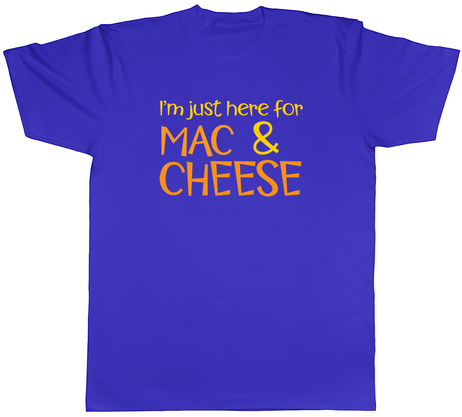 Just Here for Mac & Cheese Herren T-Shirt Makkaroni Pasta lustig Tee Geschenk - Bild 3 von 8