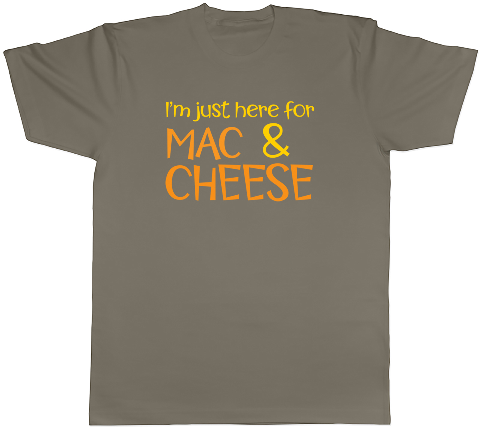 Just Here for Mac & Cheese Herren T-Shirt Makkaroni Pasta lustig Tee Geschenk - Bild 8 von 8