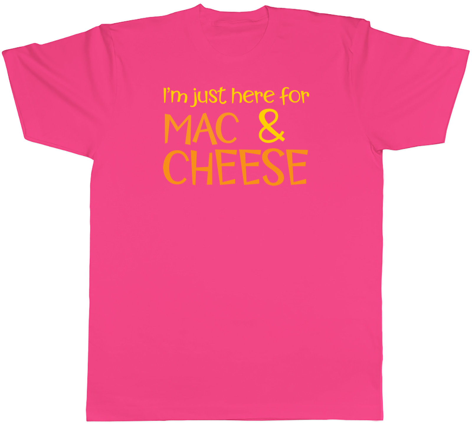 Just Here for Mac & Cheese Herren T-Shirt Makkaroni Pasta lustig Tee Geschenk - Bild 4 von 8