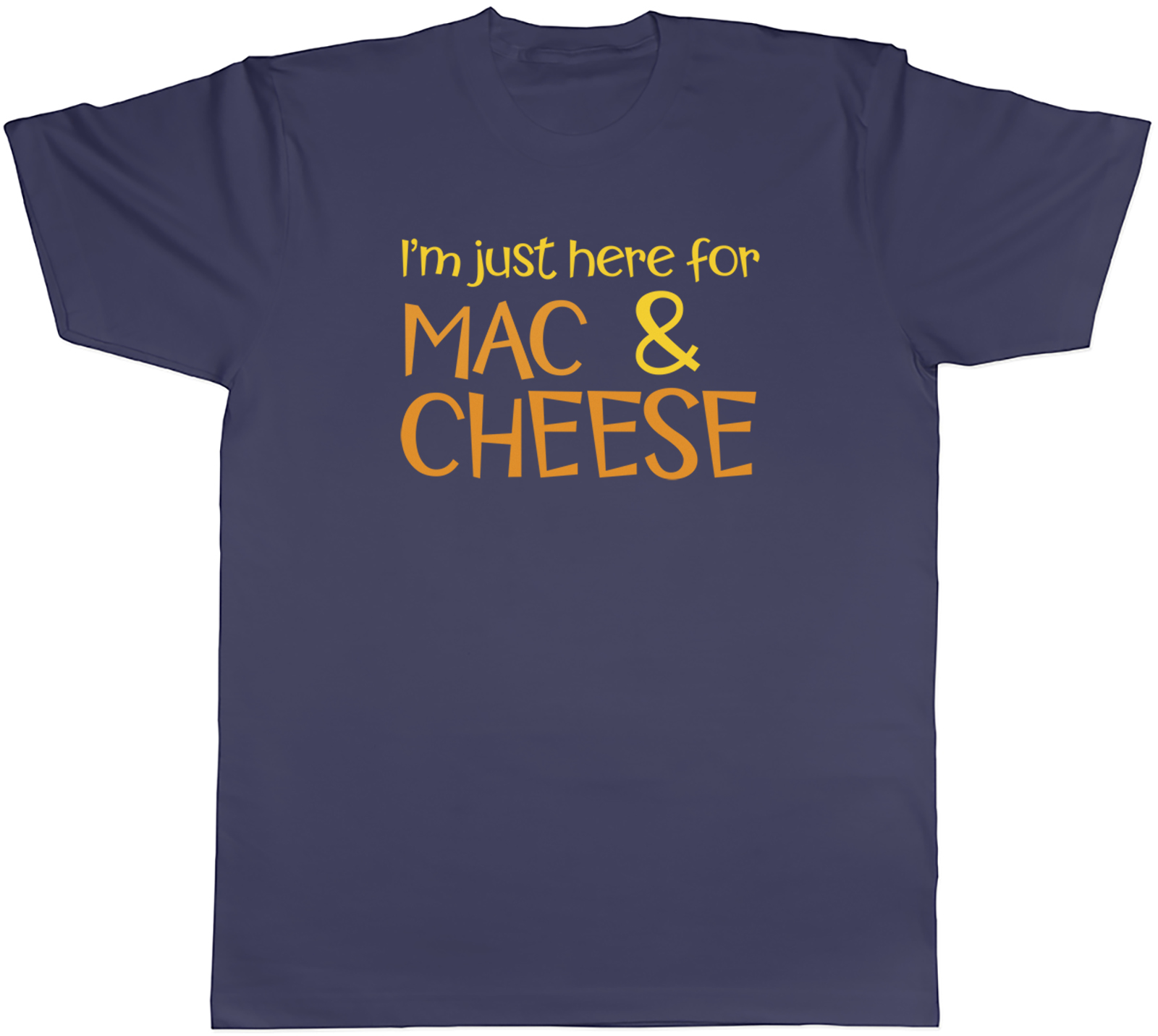 Just Here for Mac & Cheese Herren T-Shirt Makkaroni Pasta lustig Tee Geschenk - Bild 5 von 8