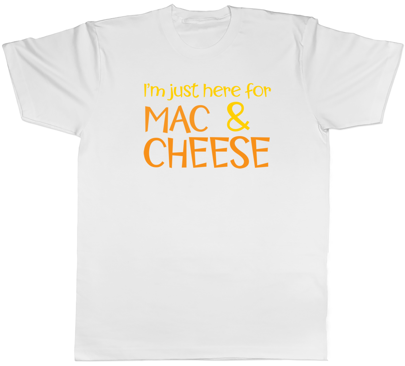 Just Here for Mac & Cheese Herren T-Shirt Makkaroni Pasta lustig Tee Geschenk - Bild 7 von 8