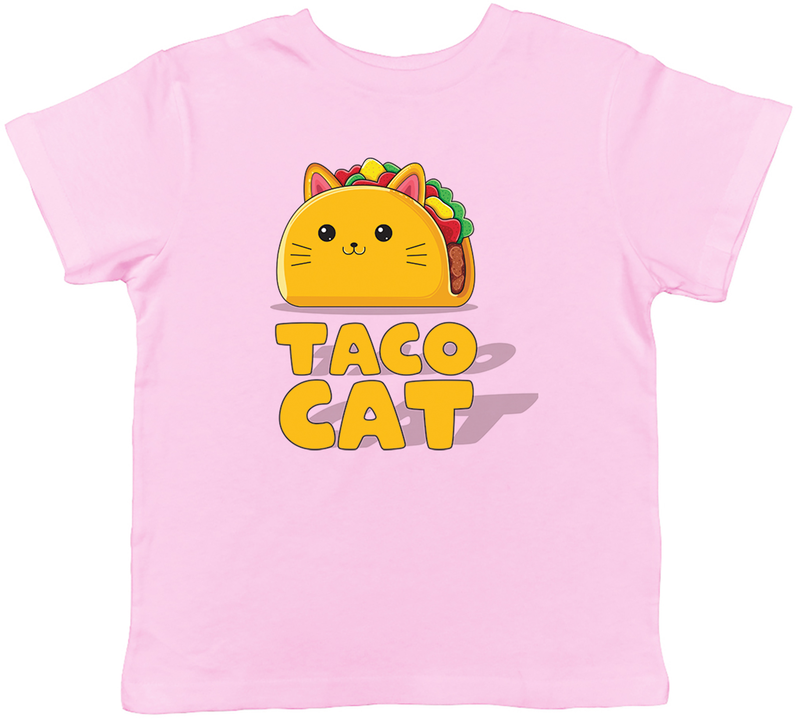 Taco Cat Kids T-Shirt Funny Kitten Mexican Tacos Childrens Boys Girls Gift