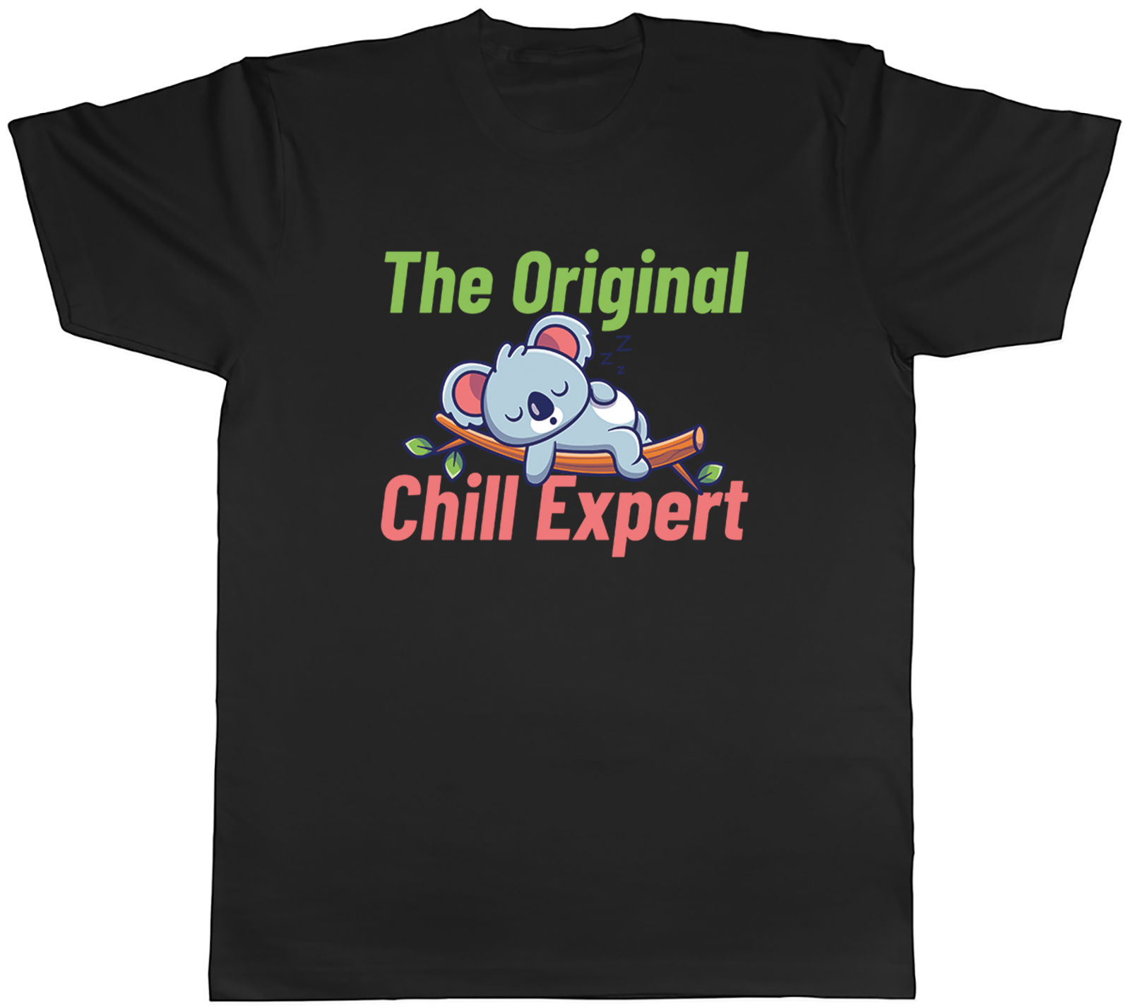 Koala Bear The Original Chill Expert Funny Mens T-Shirt Tee Gift Top