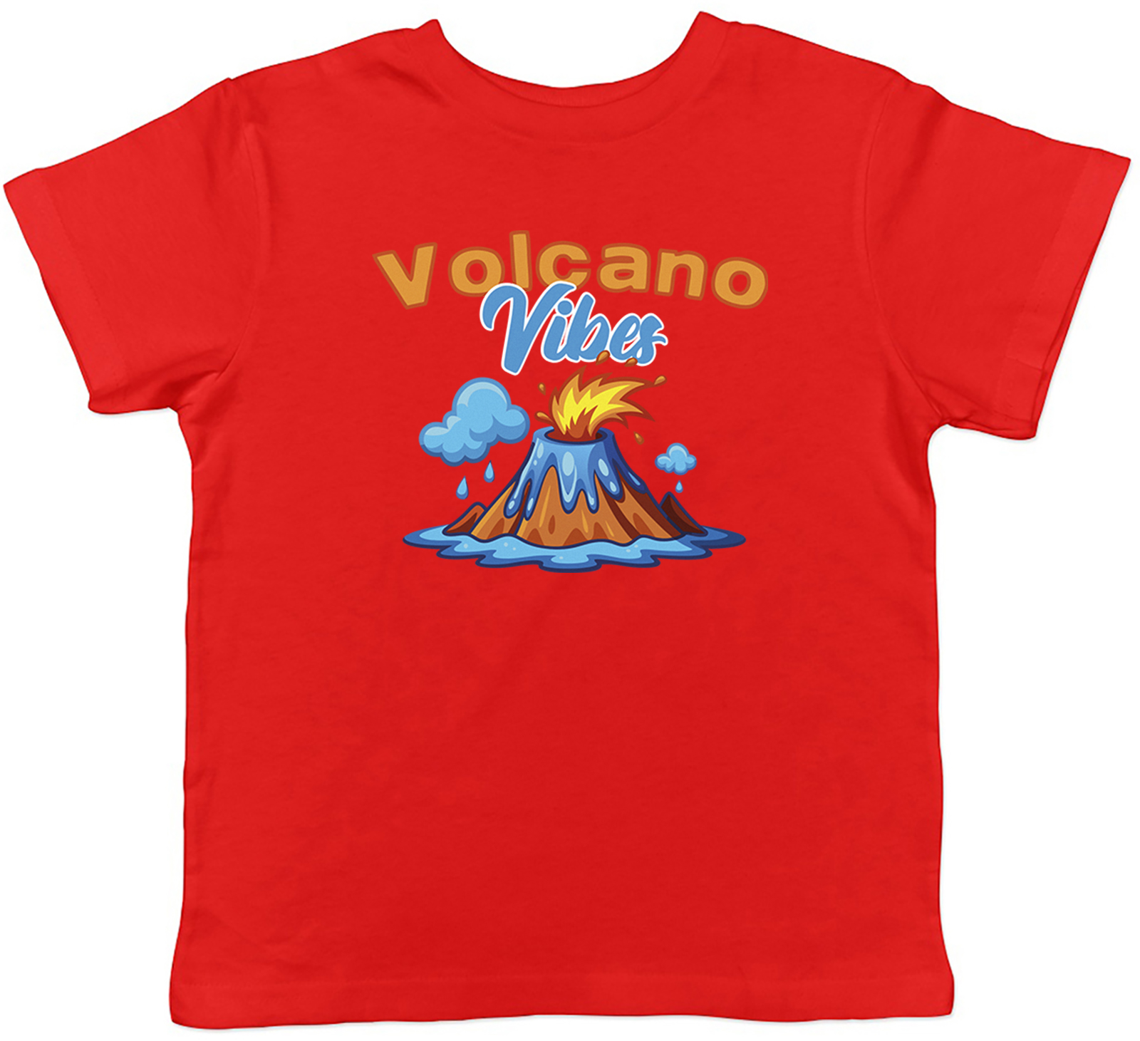 Volcano Vibes Lavastrom Vulkanausbruch Kinder T-Shirt Jungen Mädchen Geschenk - Bild 8 von 8