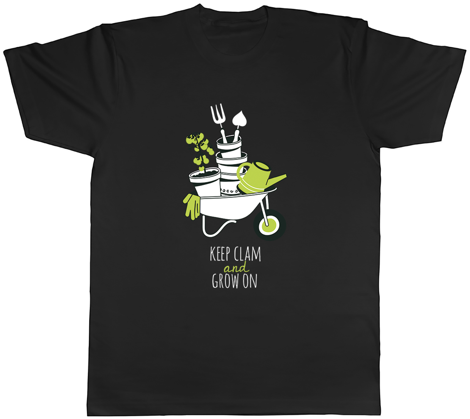 Keep Calm and Grown On Funny Allotment Garden Mens T-Shirt Tee Gift Top