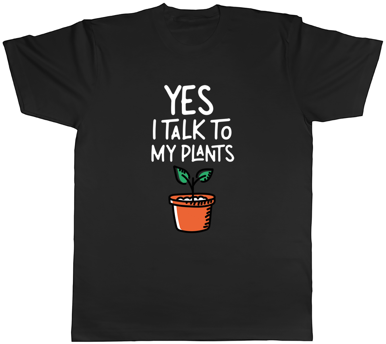 Yes I Talk to My Plants Gardening Allotment Mens T-Shirt Tee Gift Top