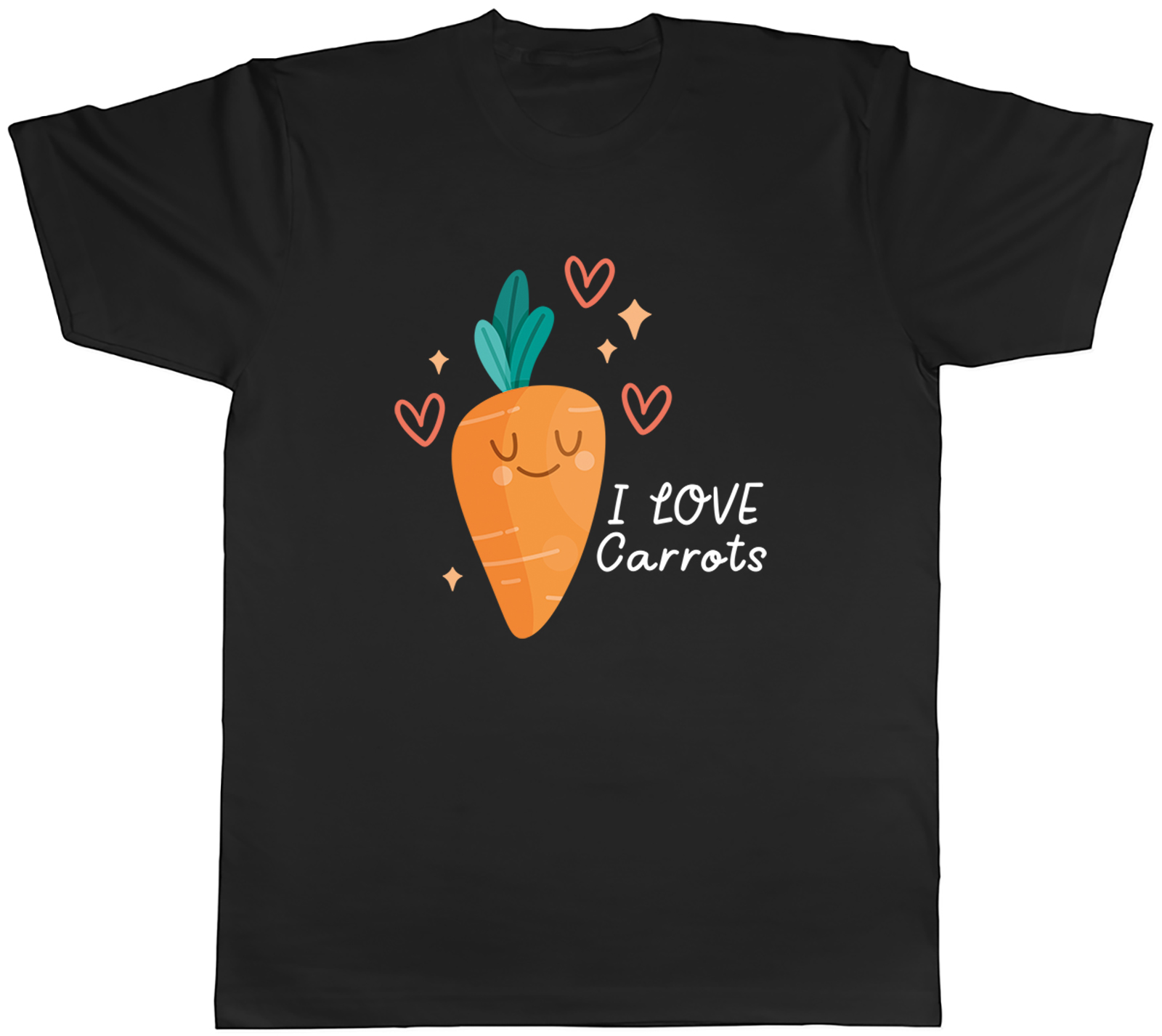 I Love Carrots Funny Veggie Vegetable Carrot Day Mens T-Shirt Tee Gift Top