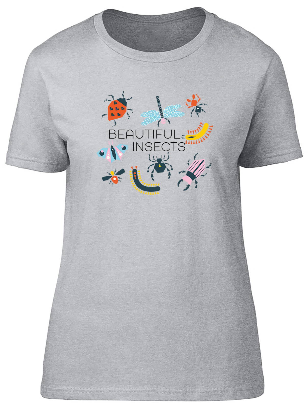 Geometric Bugs Insects Collection Womens T-Shirt Ladies Gift Tee - Picture 8 of 8