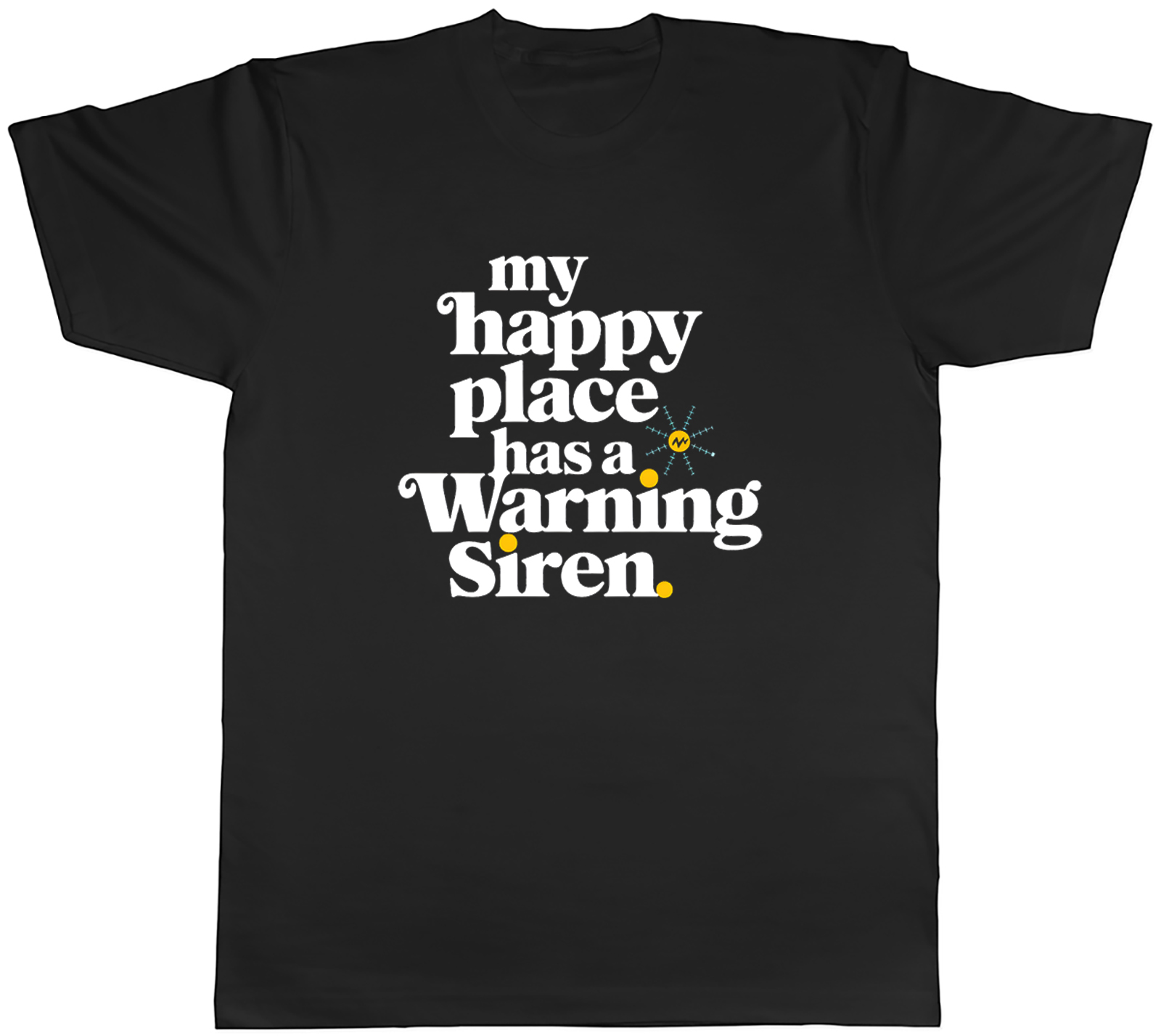 STORM CHASER MY HAPPY PLACE HAS A WARNING SIGN MENS T-SHIRT TEE GIFT TOP