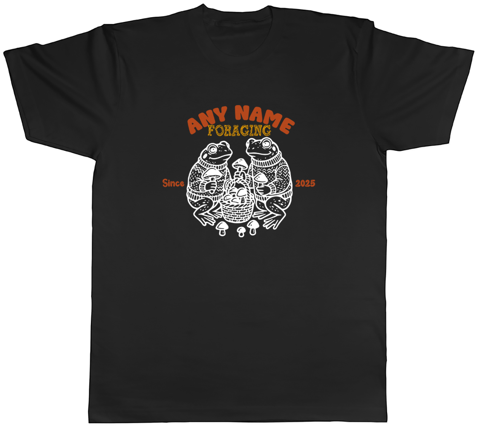 Personalised Any Name Foraging Since Funny Frogs Mens T-Shirt Tee Gift Top