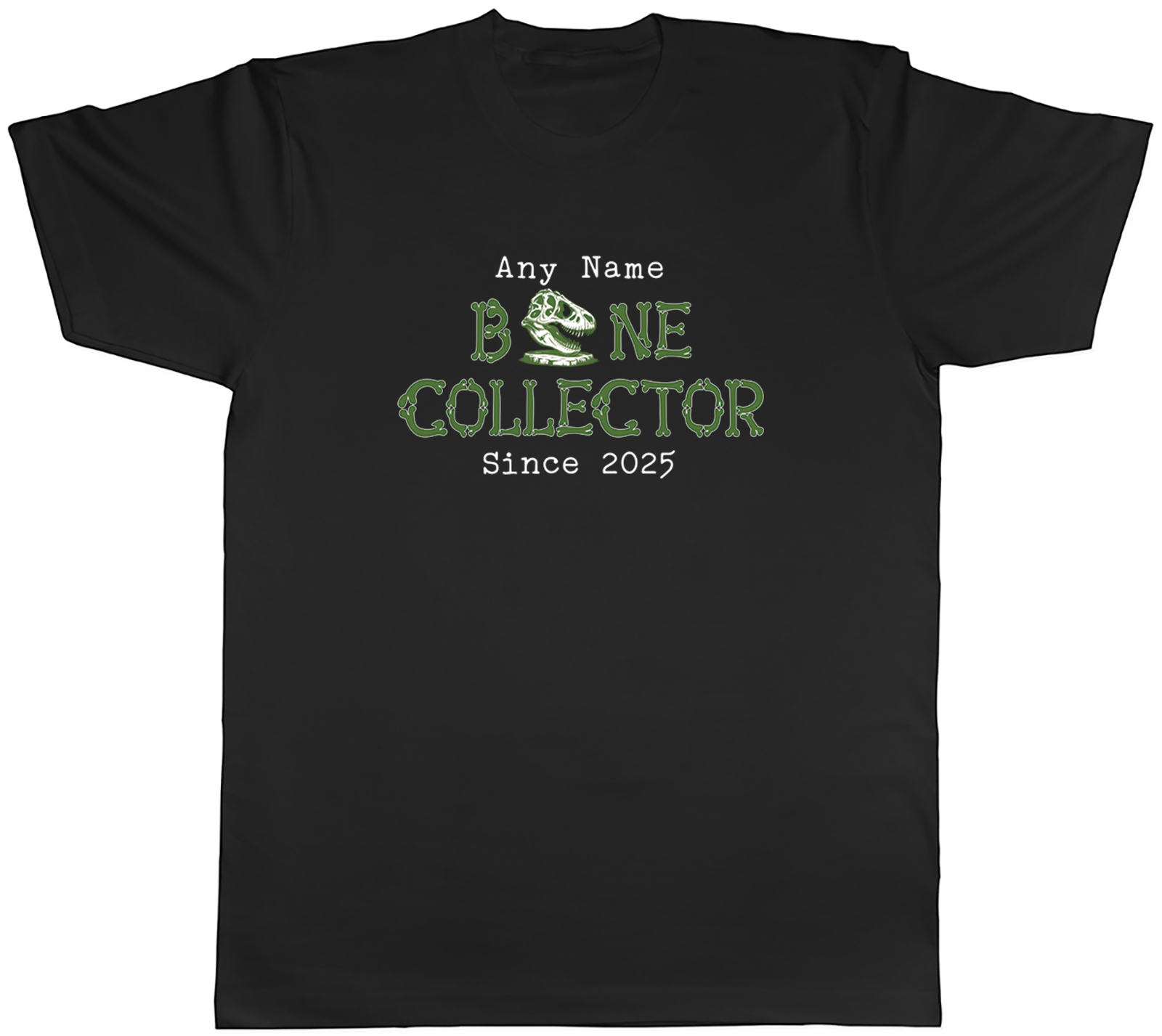 Personalised Bone Collector Fossils Dinosaurs Mens T-Shirt Tee Gift Top