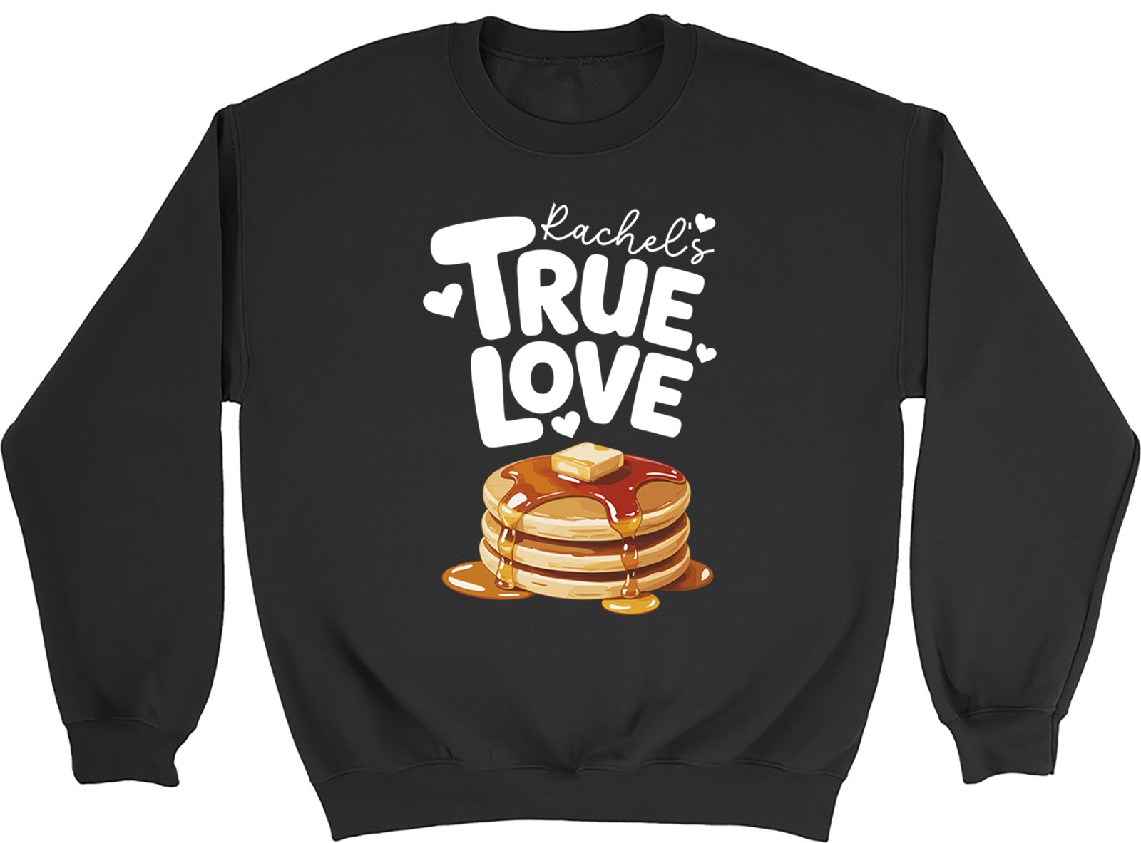 Personalised Pancake Day True Love Sweatshirt Mens Womens Jumper