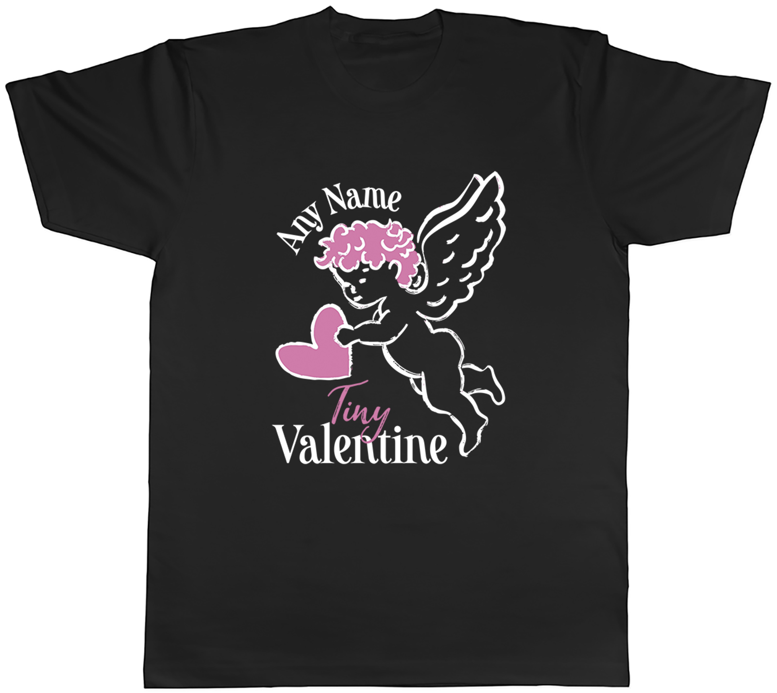 Personalised Any Name Tiny Valentinie Mens T-Shirt Tee Gift Top