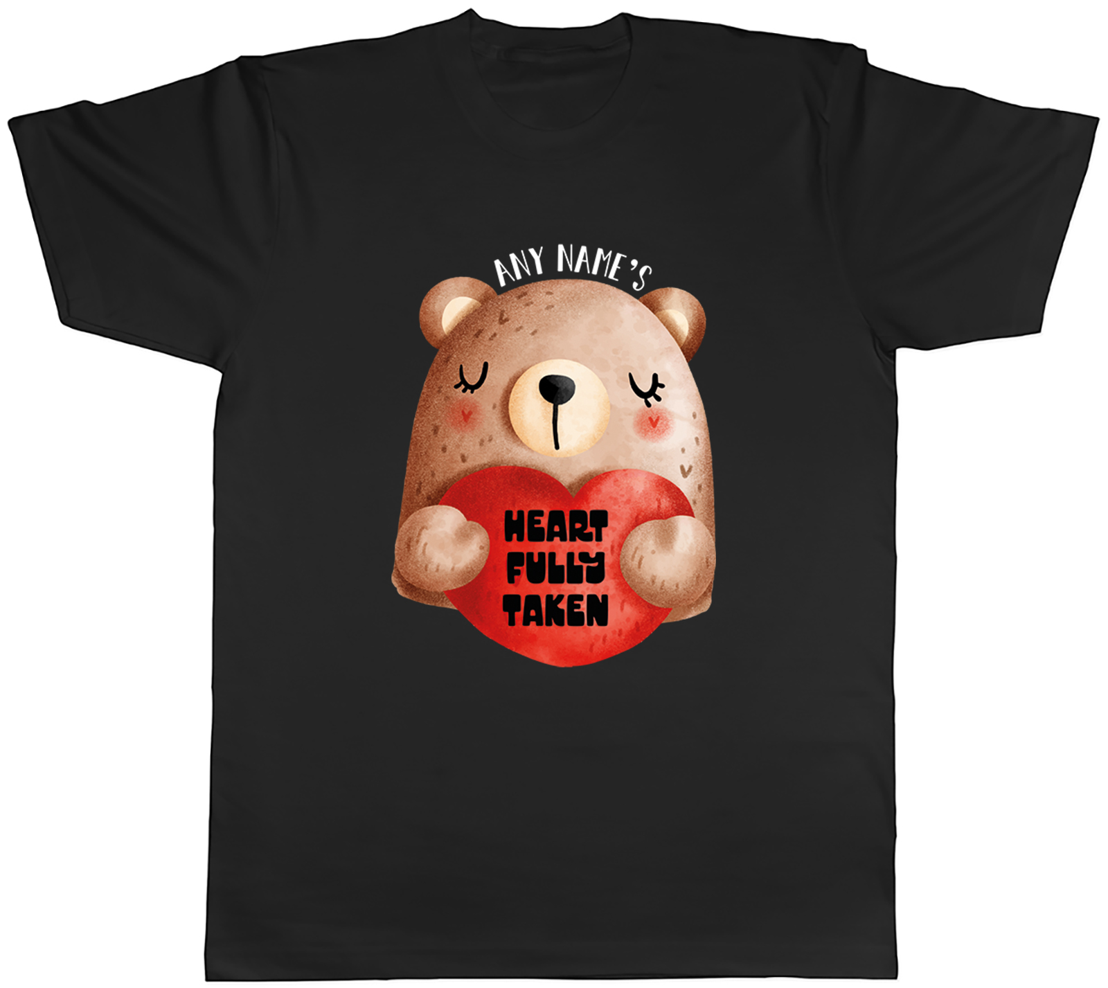 Personalised Valentine’s Day Heart Fully Taken Mens T-Shirt Tee Gift Top
