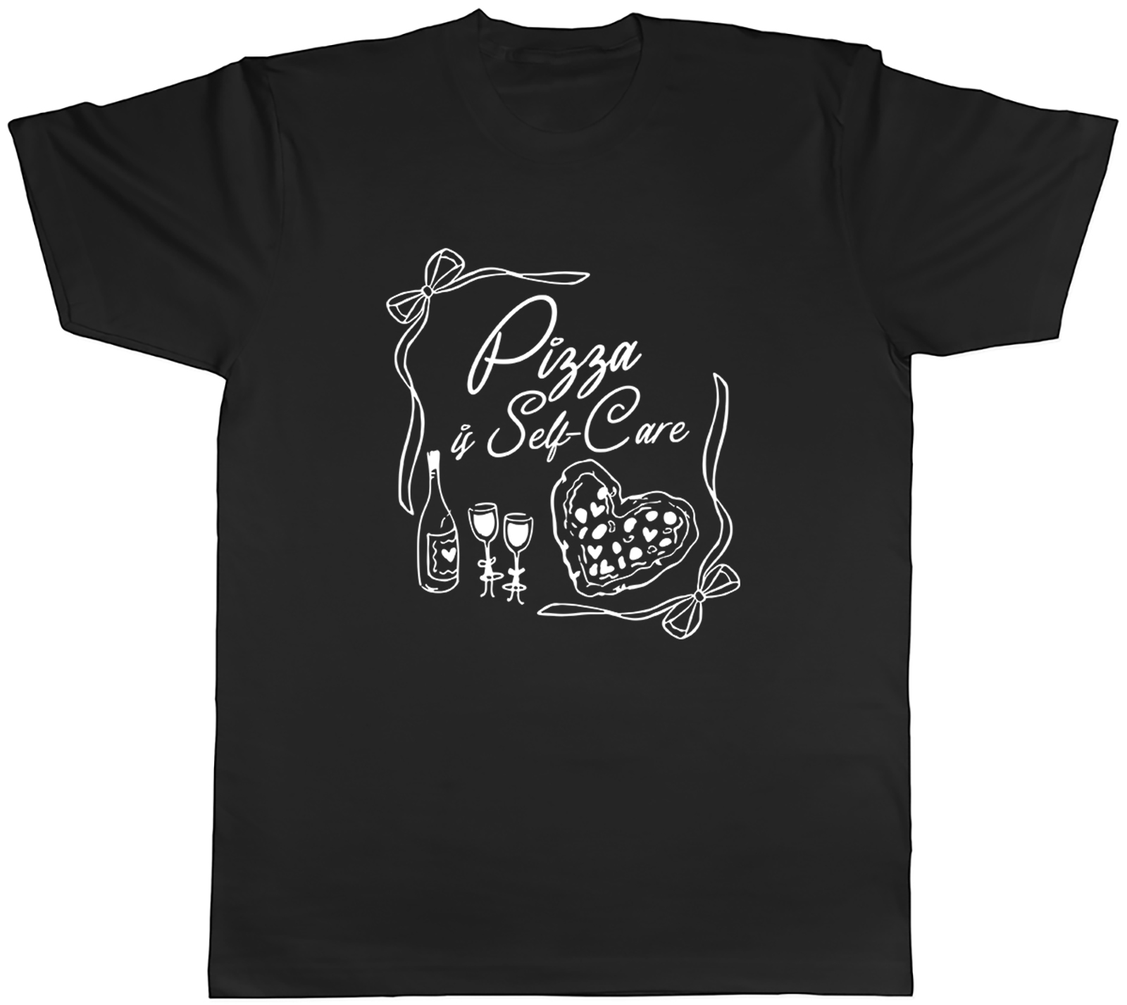 Pizza is Self Care Funny Pizza Day Mens T-Shirt Tee Gift Top