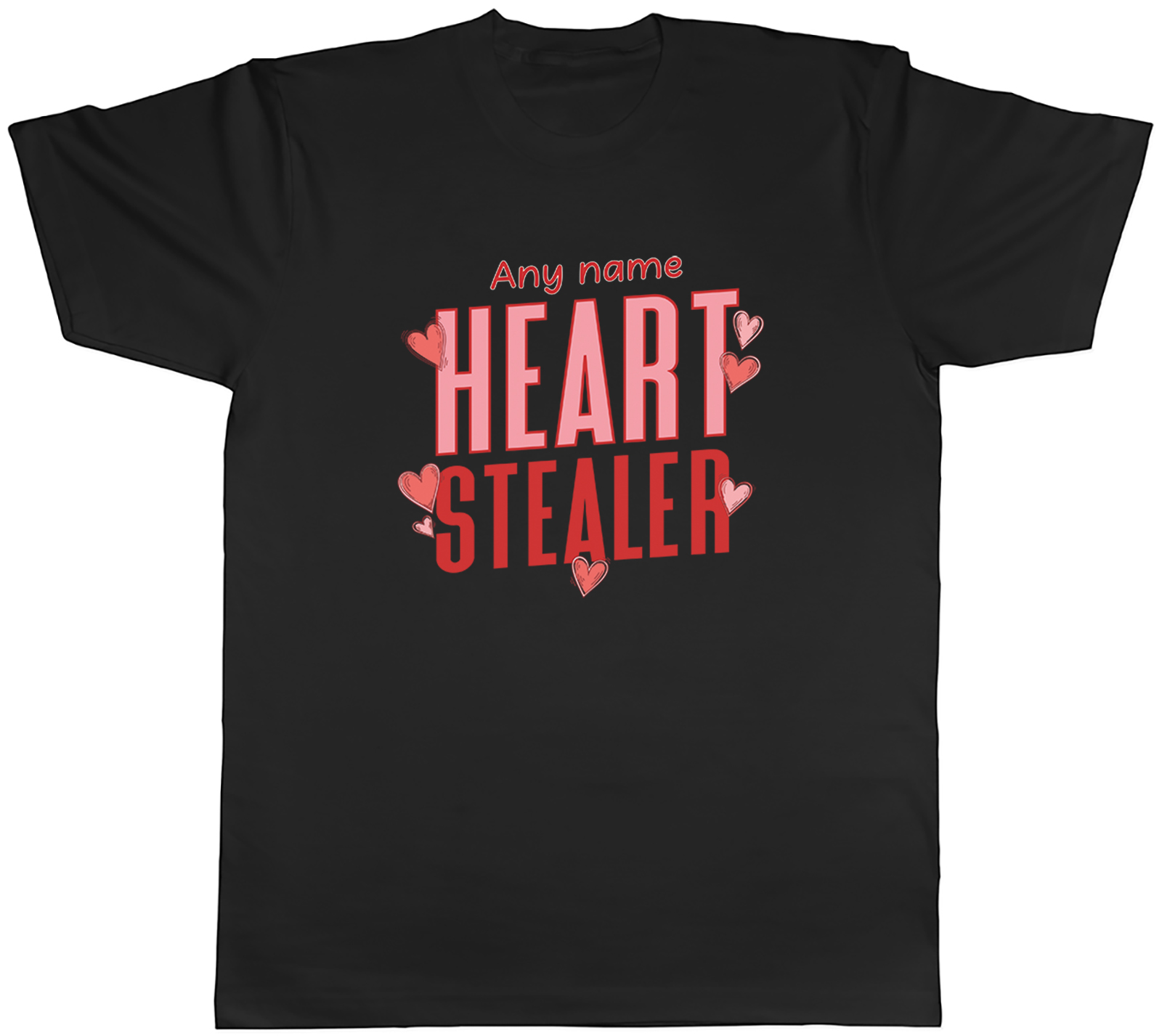 Personalised Heart Stealer Valentine’s Mens T-Shirt Tee Gift Top