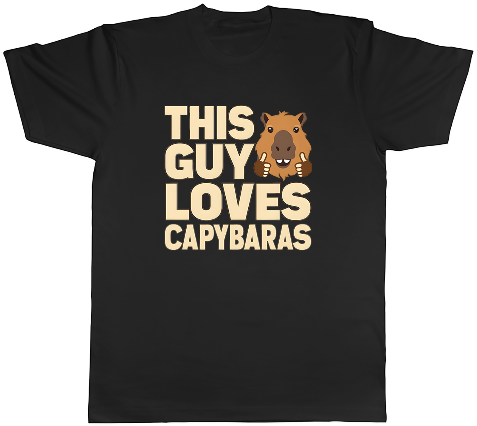 This Guy Loves Capybaras Mens T-Shirt Tee Gift Top