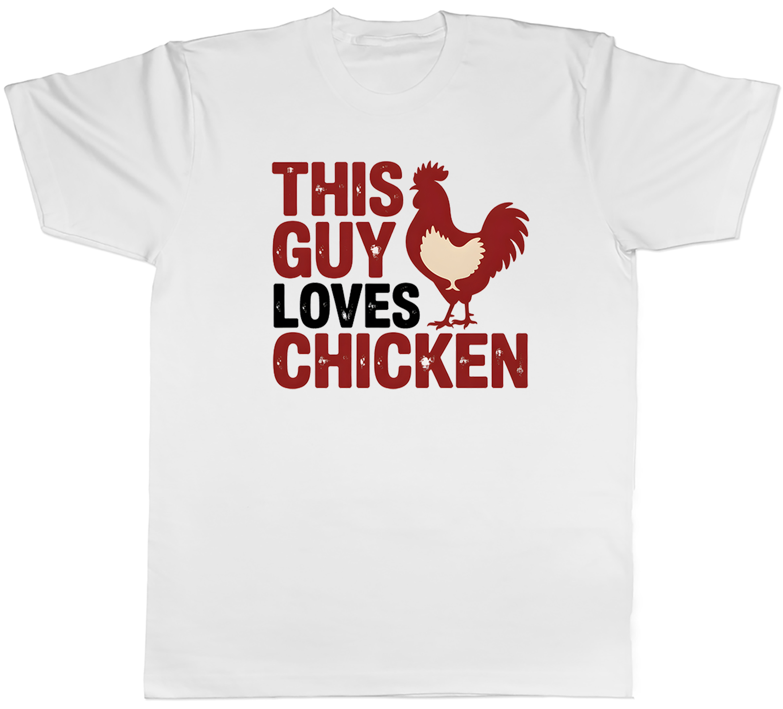 This Guy Loves Chicken Funny Rooster Mens T-Shirt Tee Gift Top