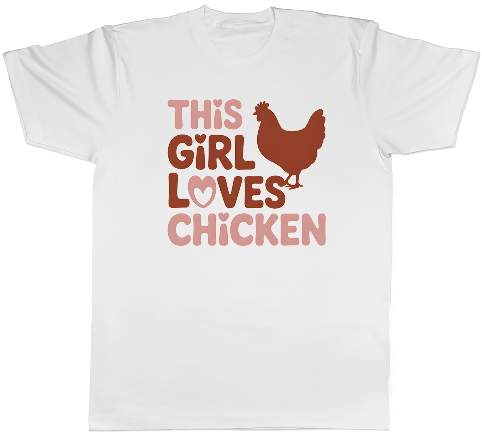 This Girl Loves Chicken Funny Hen Mens T-Shirt Tee Gift Top