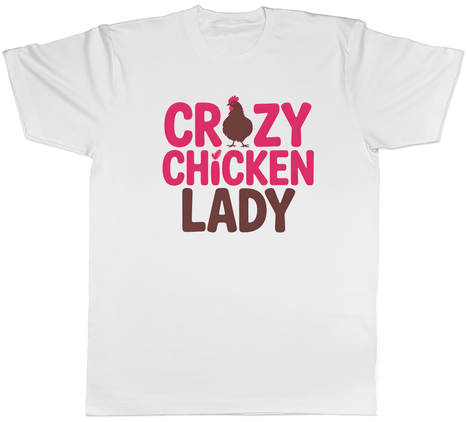 Crazy Chicken Lady Funny Mens T-Shirt Tee Gift Top